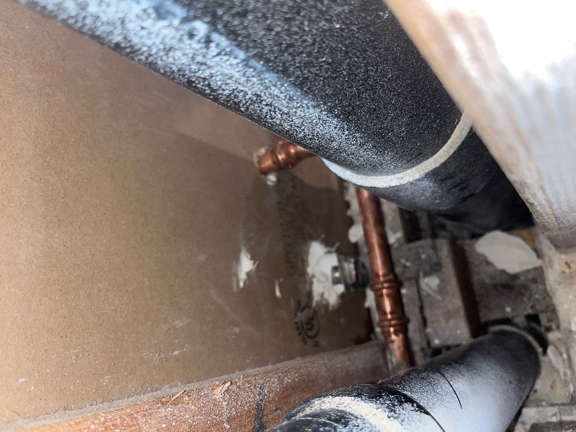 Installing New Piping. by Us Plumbing 