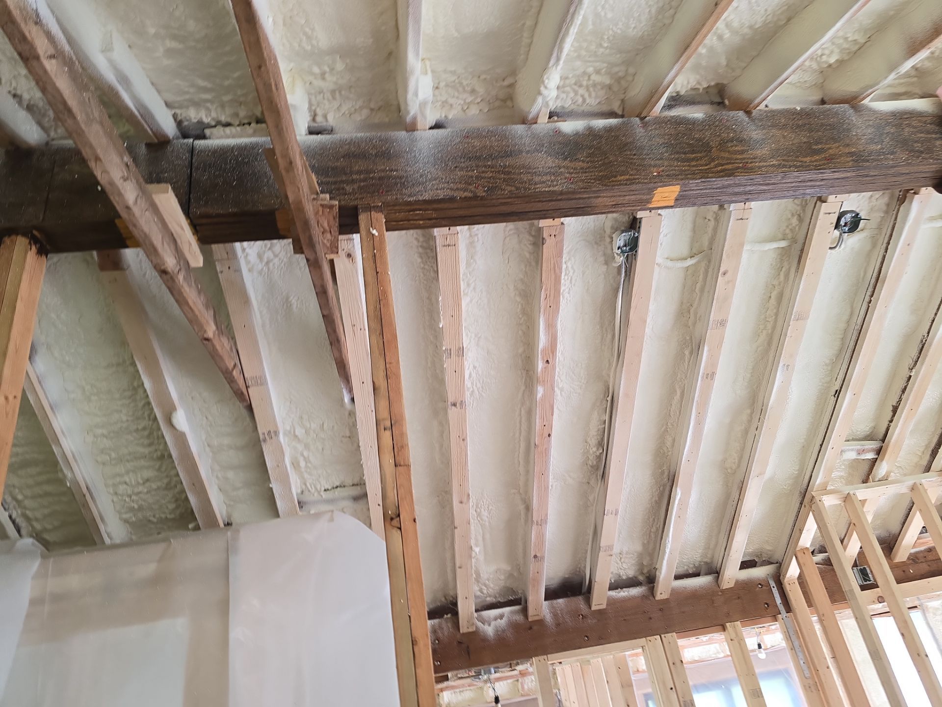 Attic Insulation using Closed Cell Spray Foam by NYS Foam & Energy