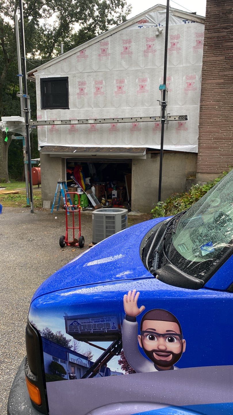 Siding Installation using Certainteed monogram charcoal gray Owens Corning Onyx Black by A Plus Exterior