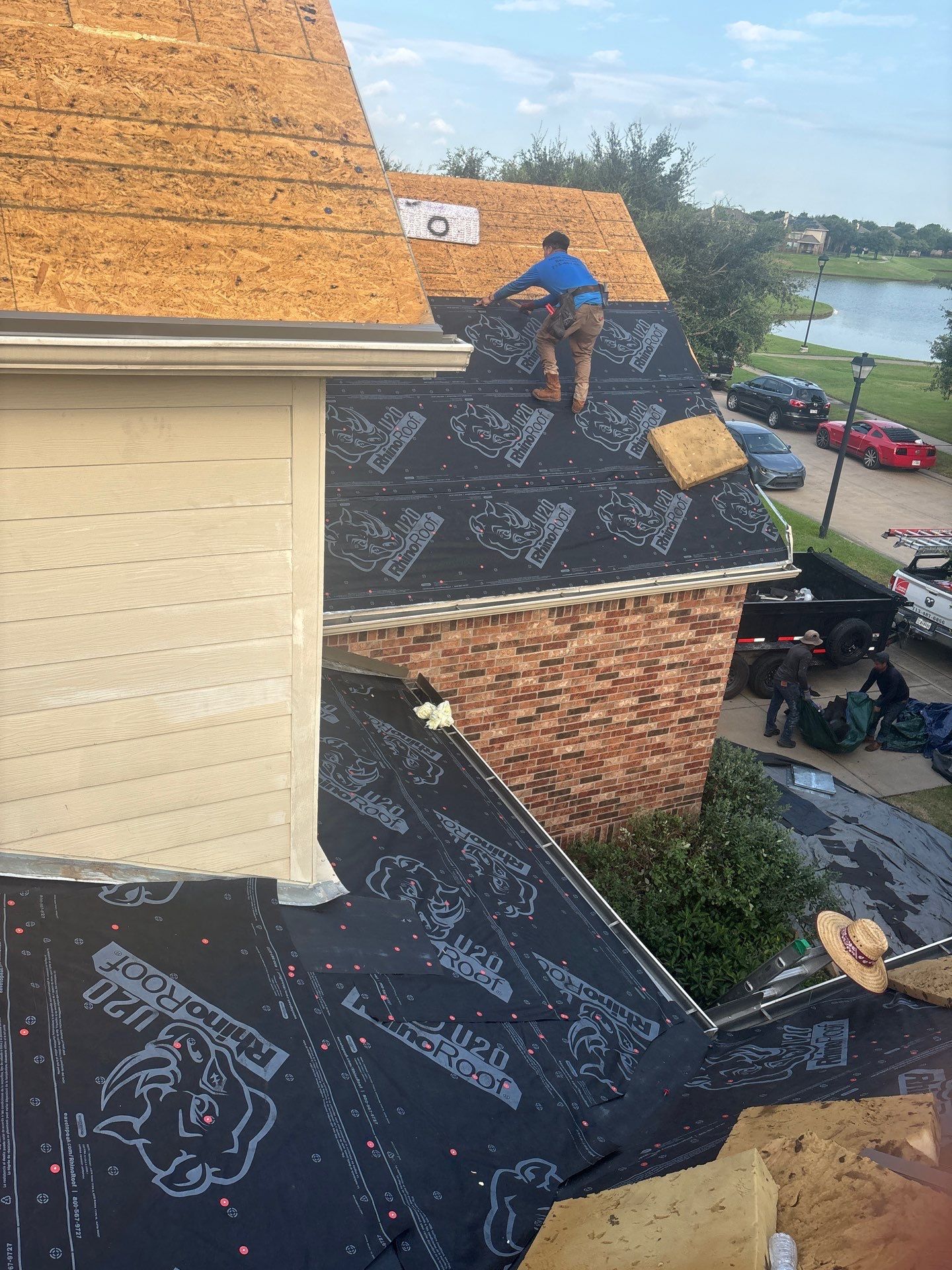 Residential Roofing Installation using Owen's Corning Duration (Lifetime) Shingles by Roof Repair Company