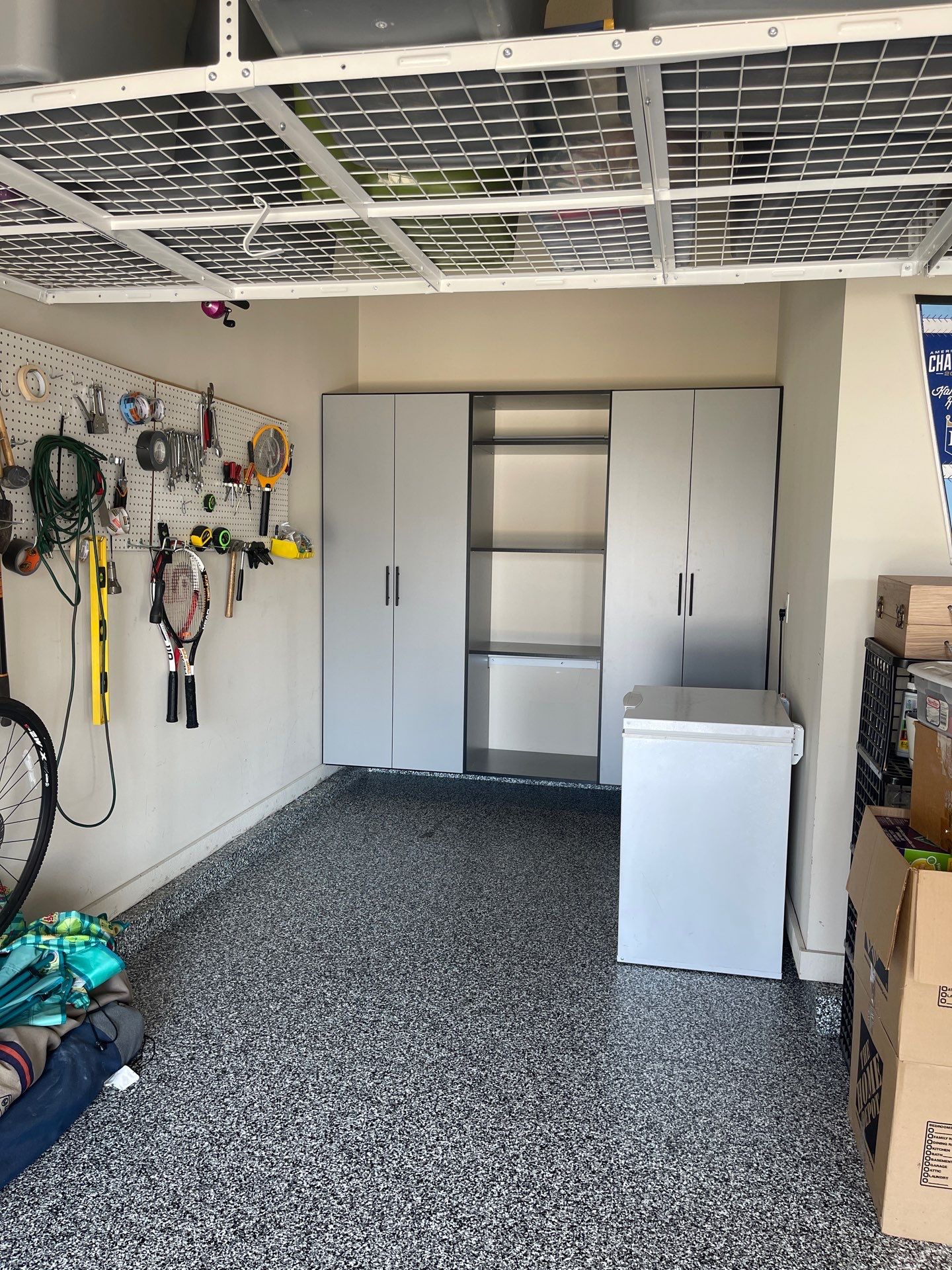 Steve C. adds cabinet storage to garage!  by Banner Garage