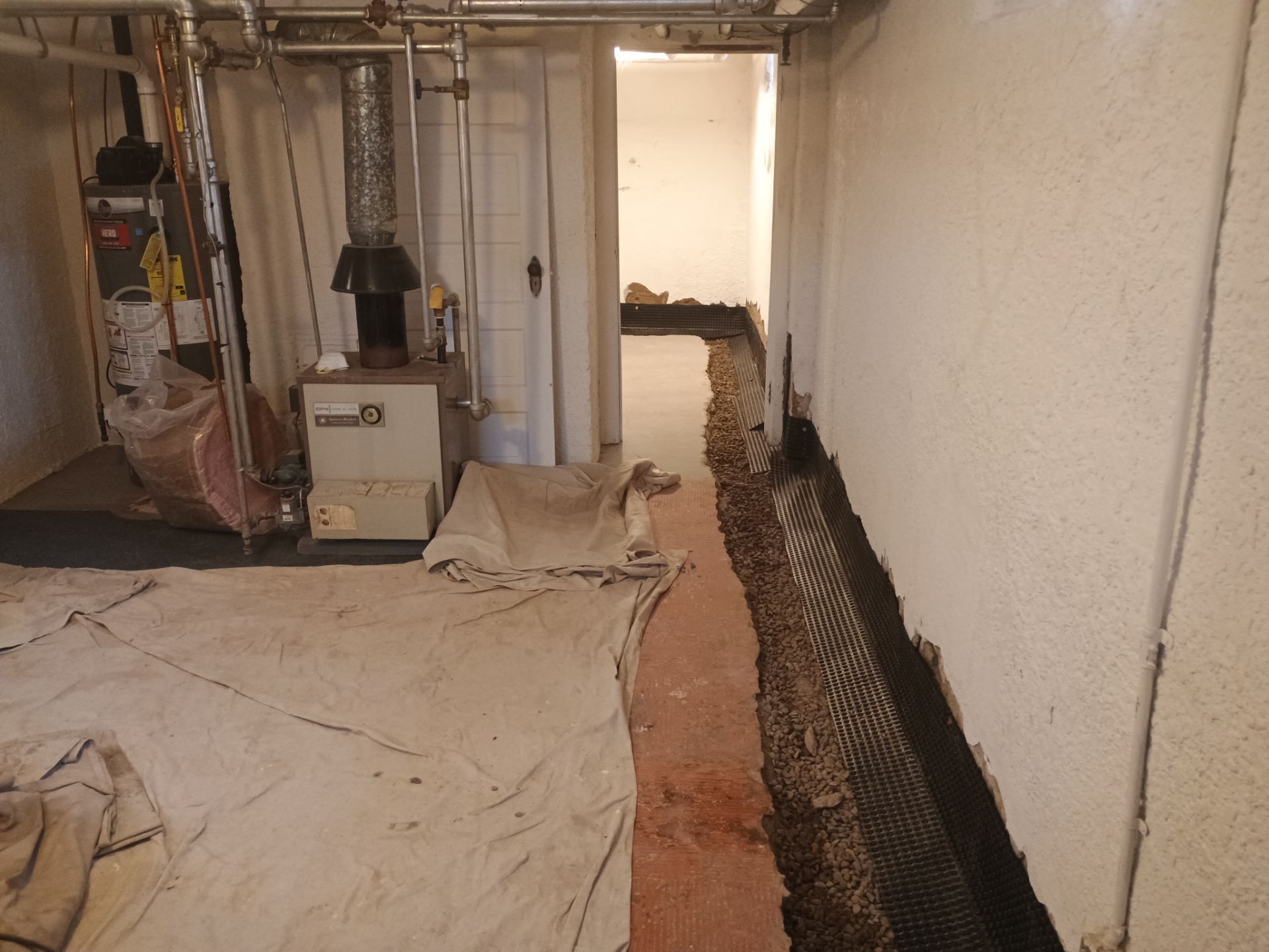 Basement Waterproofing in South MPLS for Andrew by Waterproofing Northeast