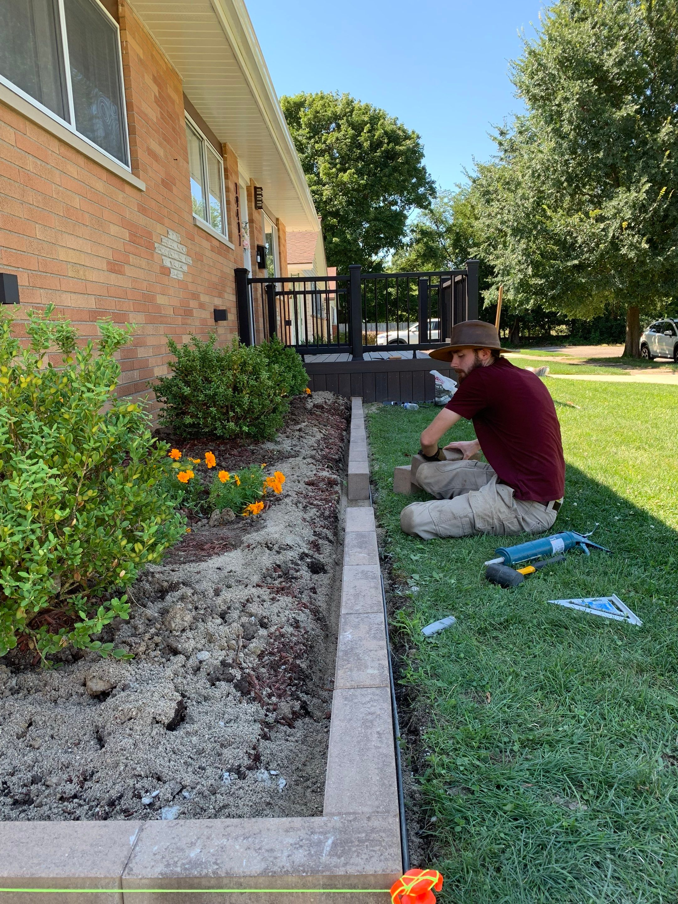 Chestnut Brick Project by Elm Rose Gardens