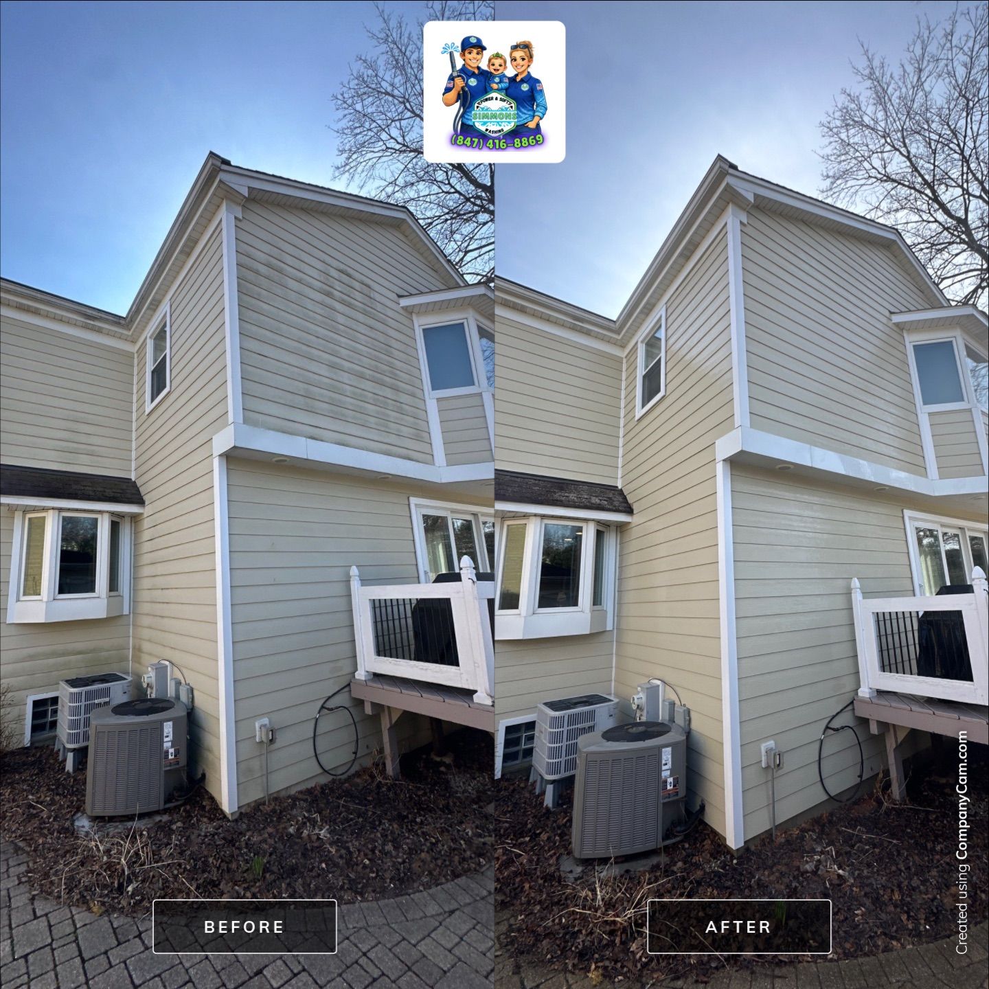 Project in Glenview by Simmons Power & Soft Washing