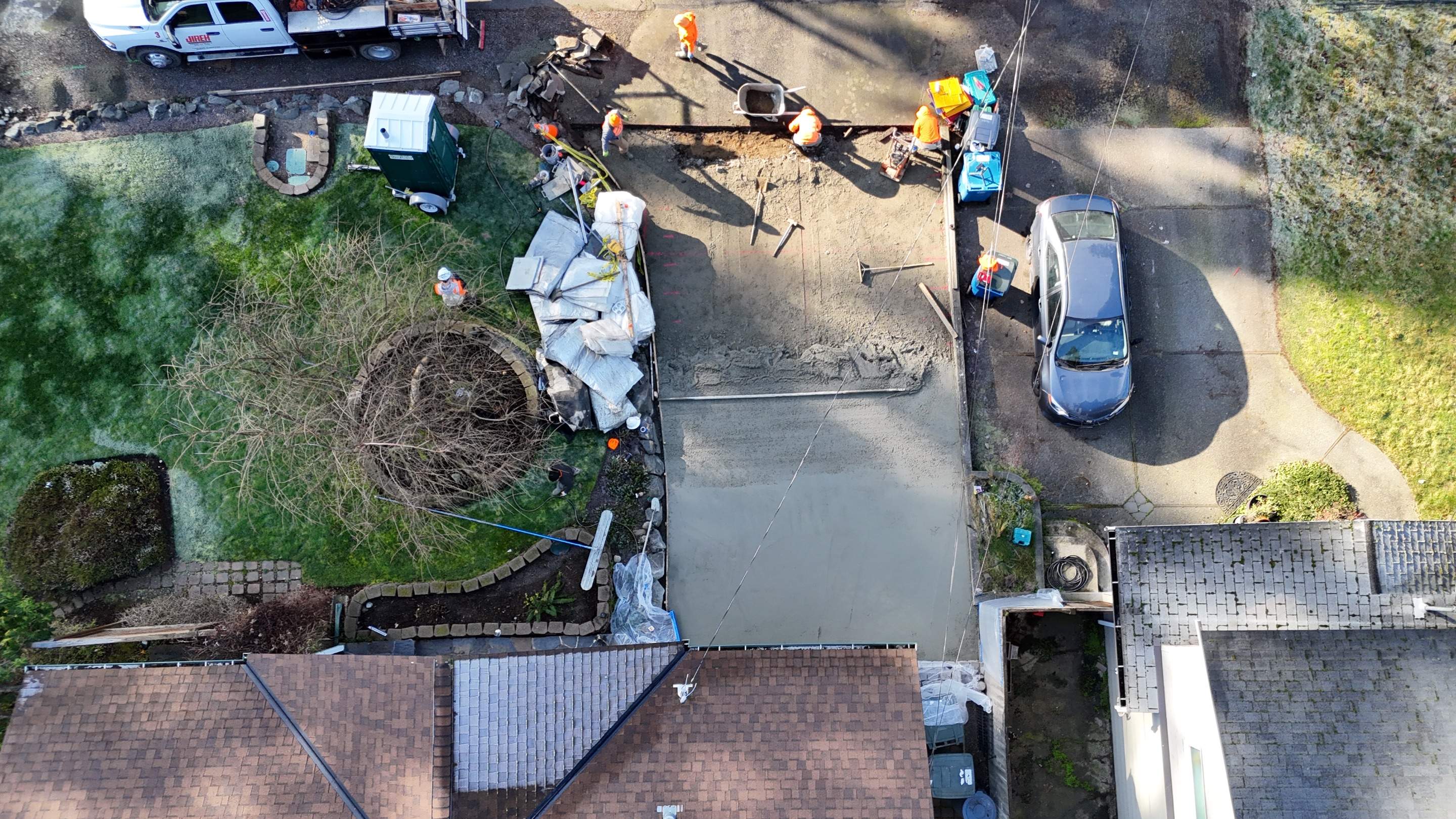 Stamped Concrete Patio and Driveway | Edmonds  by Jireh Asphalt & Concrete Inc 