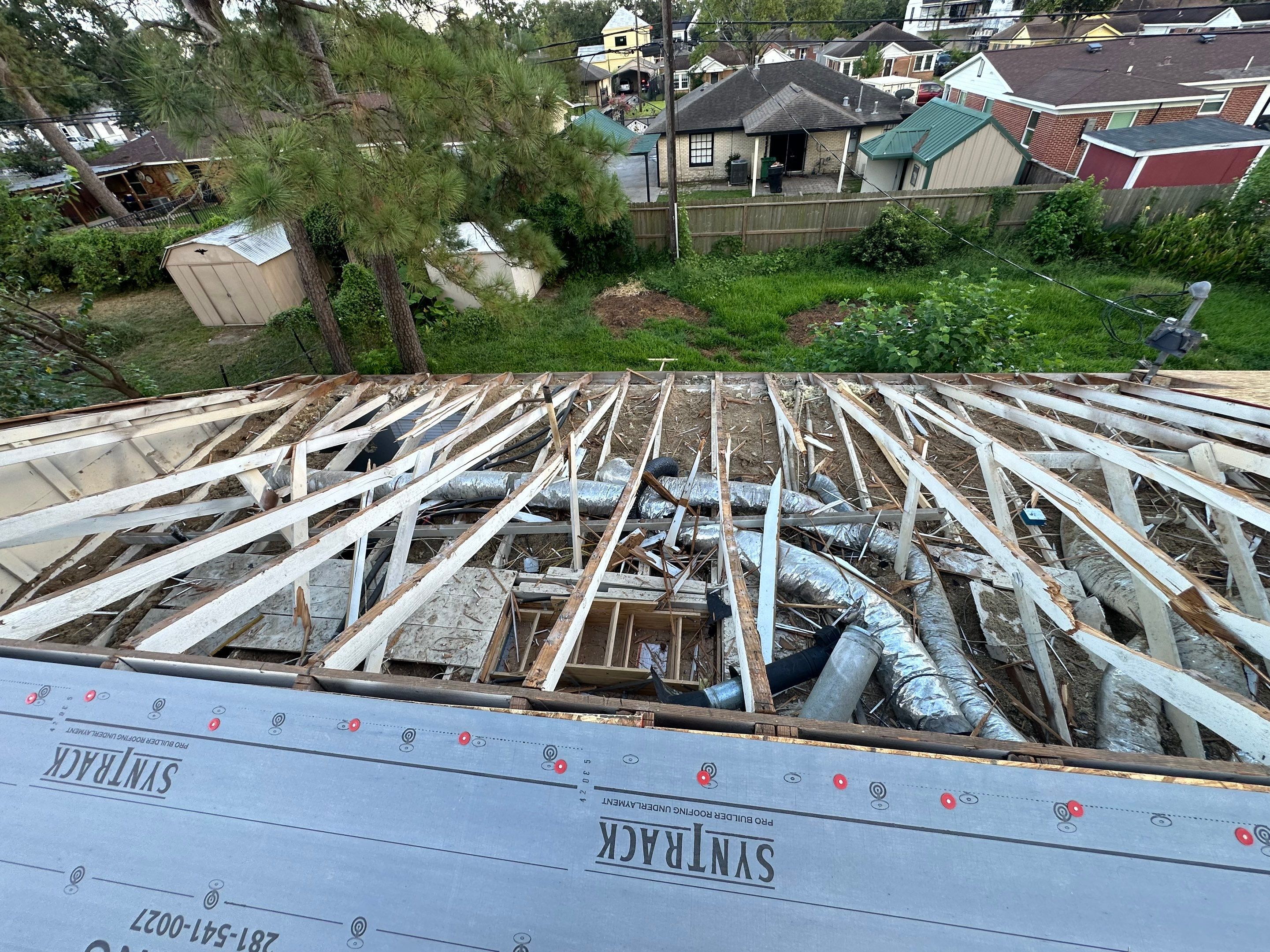 Roof Replacement after a 90-foot tree fell on it! by Core Four Roofing