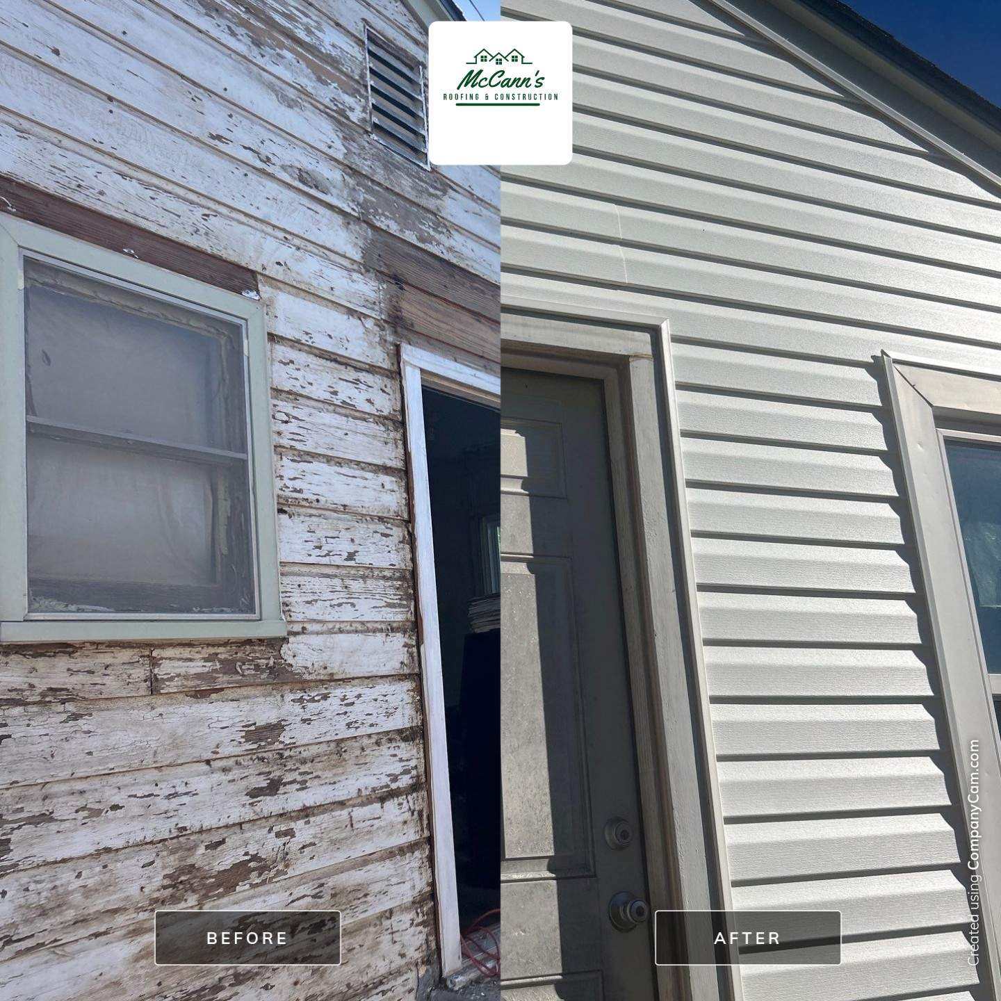 siding replacement in Oklahoma City by McCann's Roofing and Construction