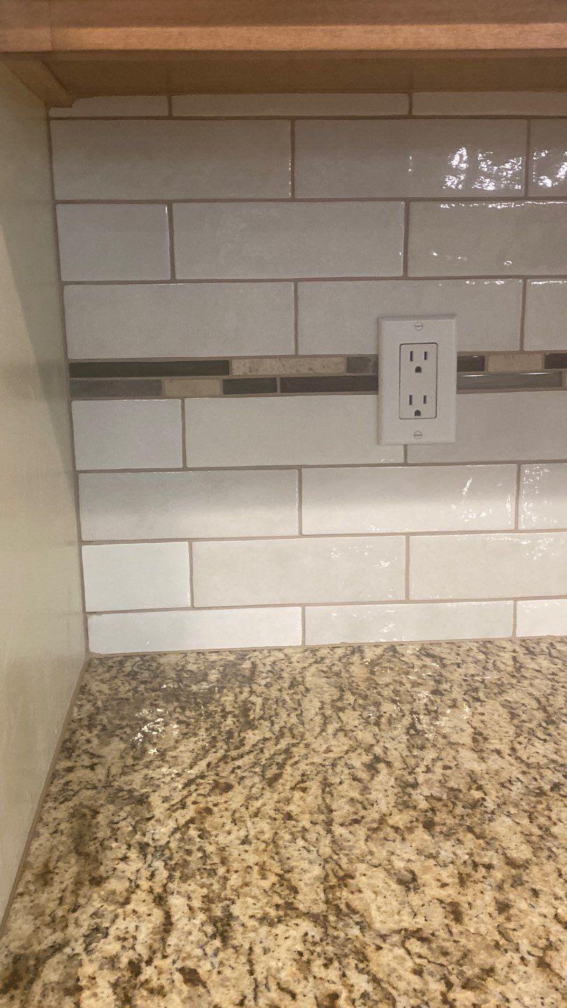Harmony Kitchen Backsplash & Custom Coffee & Wine Bar by Workman Company LLC