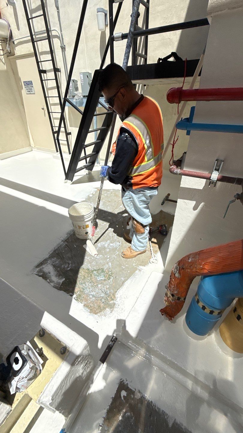 Coronado Tower Roof Rejuvenation and Waterproofing Using Ecodur Coating by Reliable Roofing San Diego Inc.