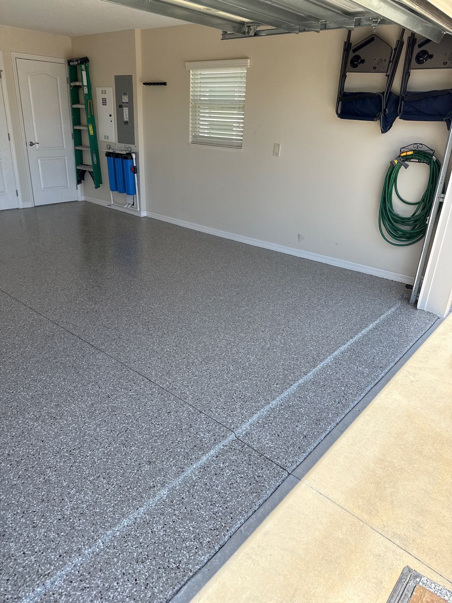Garage Pebble Beach by Innovative Concrete Coatings 