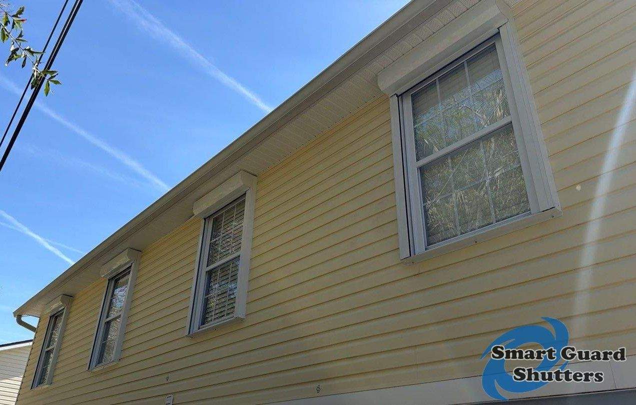 Hurricane Protection in White by Smart Guard Shutters