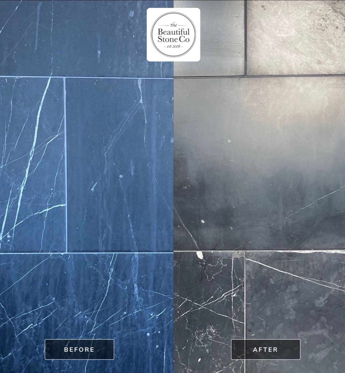 Marble shower restoration by The Beautiful Stone Company