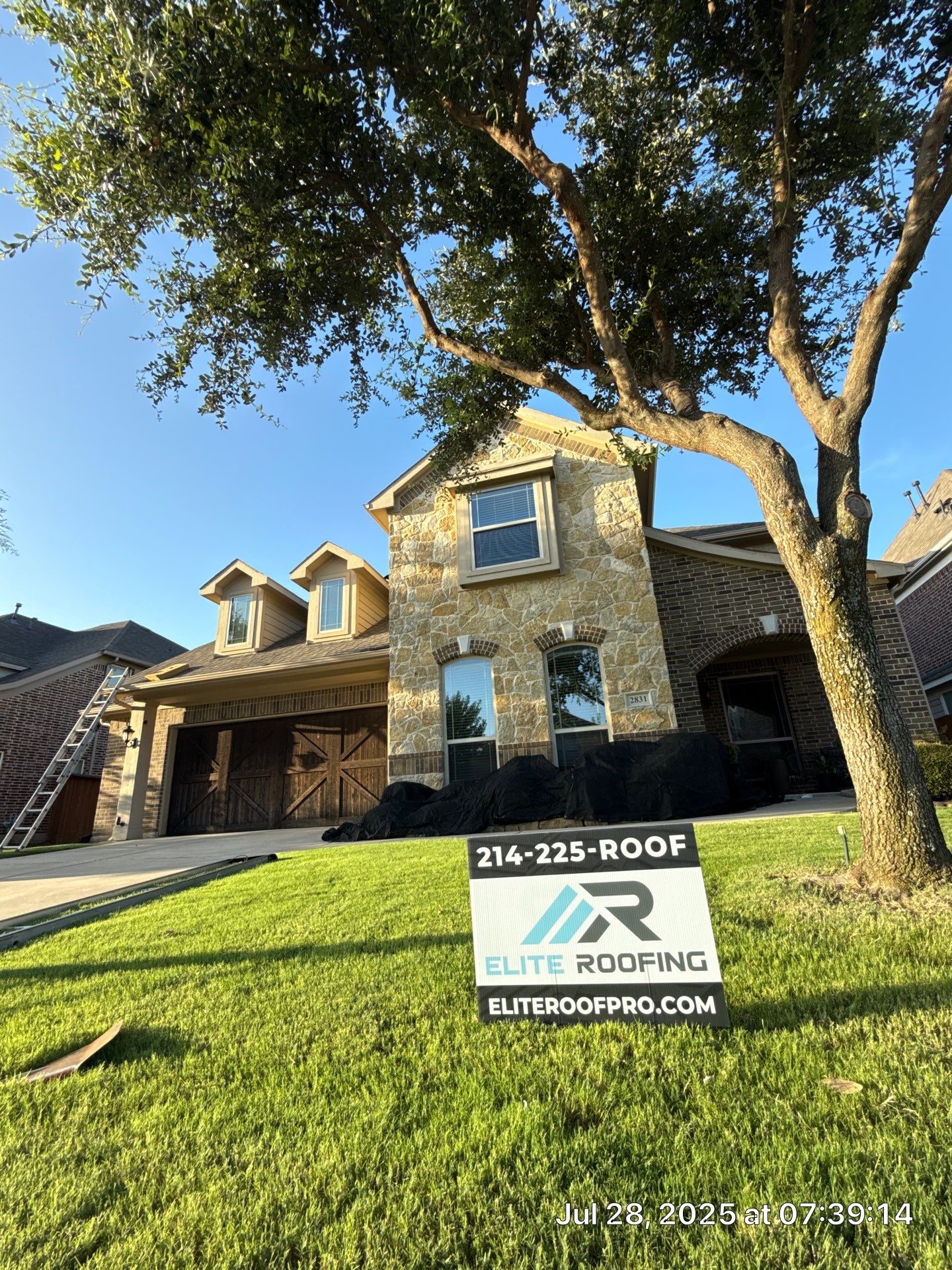 Residential Roof Replacement using ATLAS PROLAM WEATHER WOOD by Elite Roofing LLC