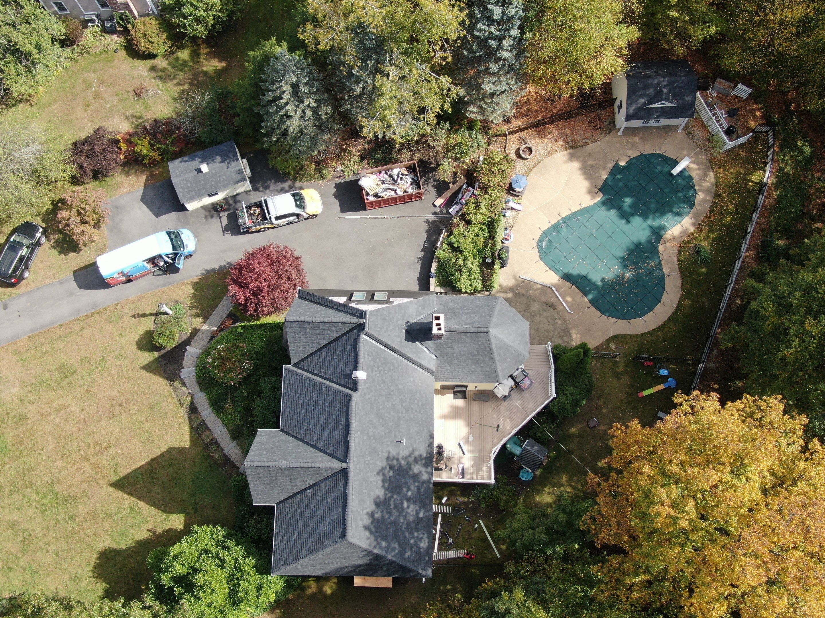 New Roof, Skylights, and Metal Accent Roof Installation in Groton by Mighty Dog Roofing of Greater Middlesex County