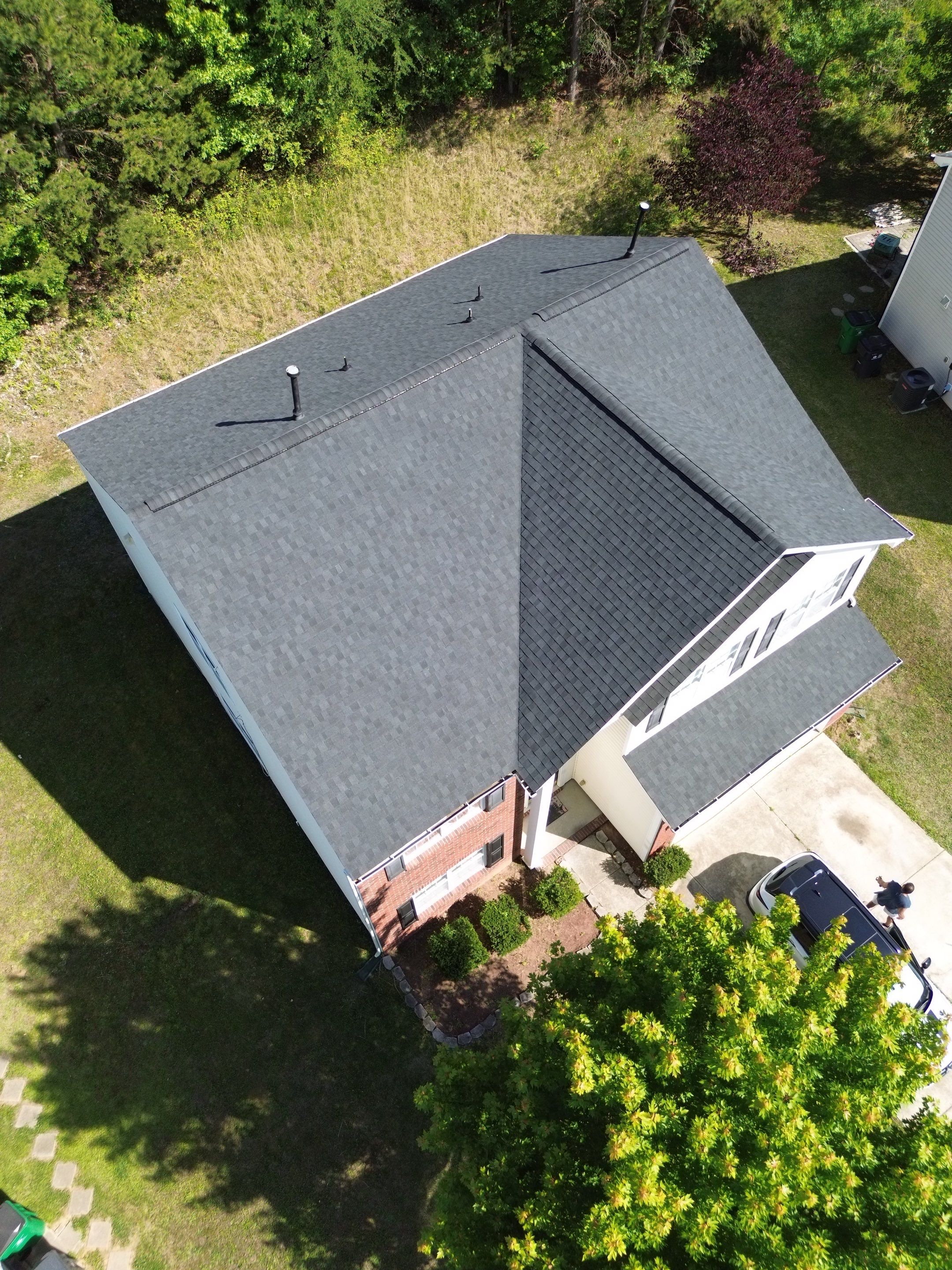 Roof replacement by wind damage by Just Brilliant Restoration JBR