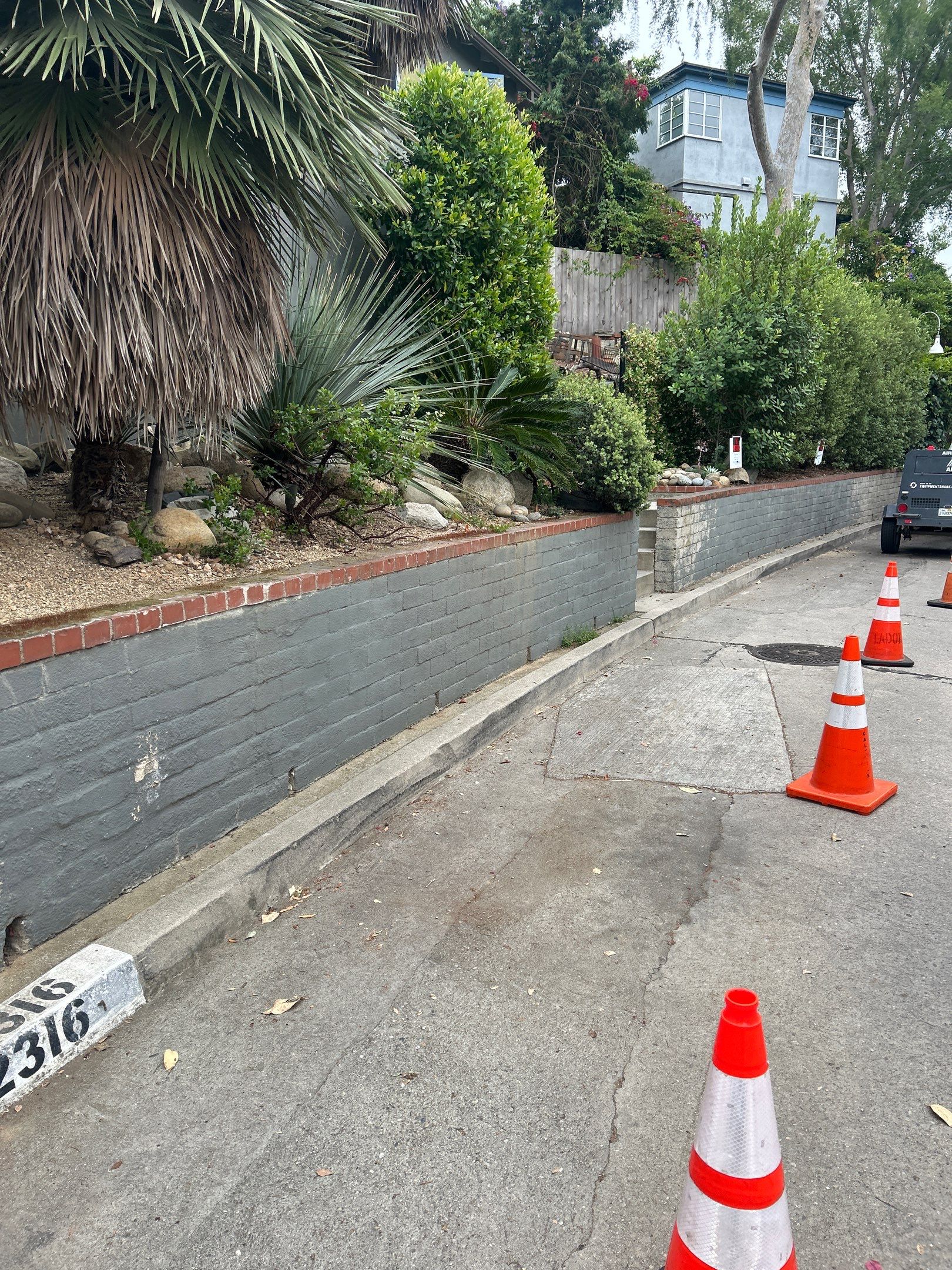 Sandblasting Paint Off Brick Wall In Los Angeles, CA by La Power Washing Inc