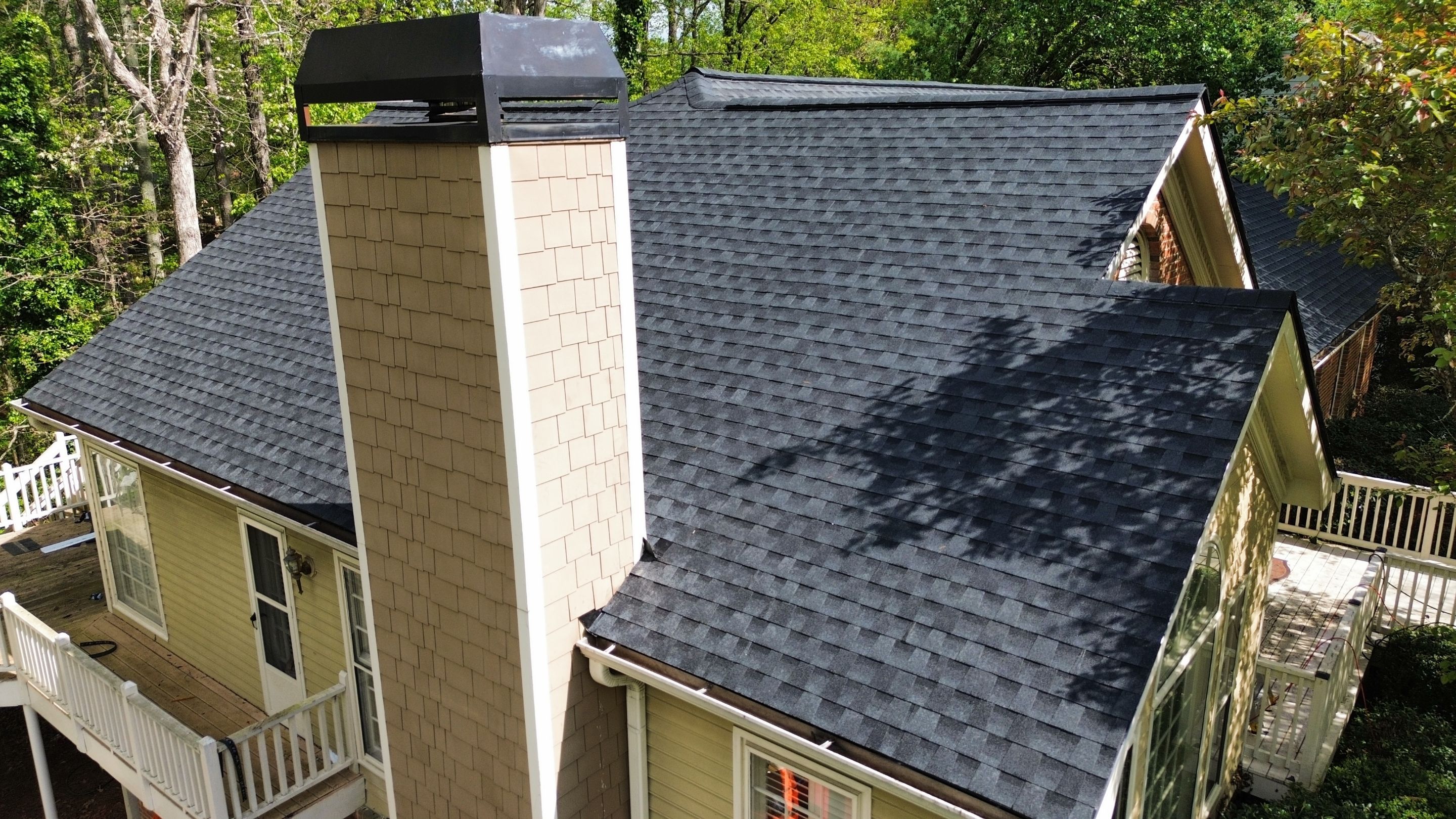 Marietta, GA Roof Replacement GAF Timberline HDZ Charcoal by Reset Roofing