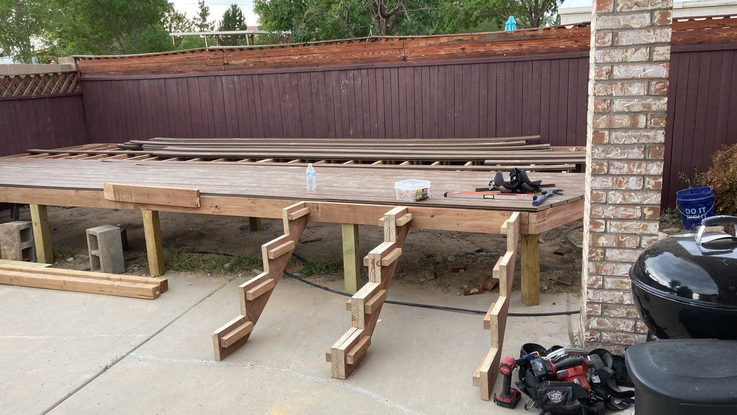 Deck Installation using Trex by Rio Grande Building & Storage