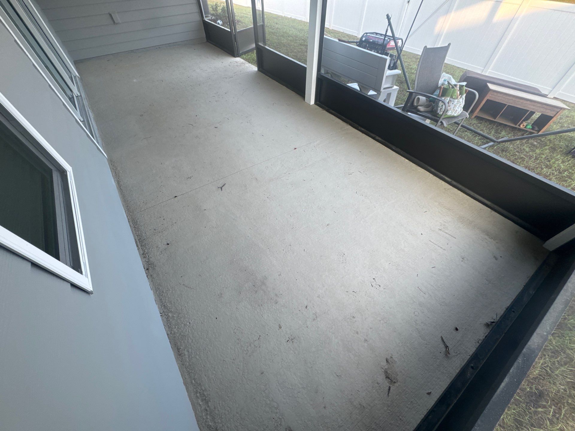 Back Porch in Mediterranean  by Cross Creek Concrete Coatings