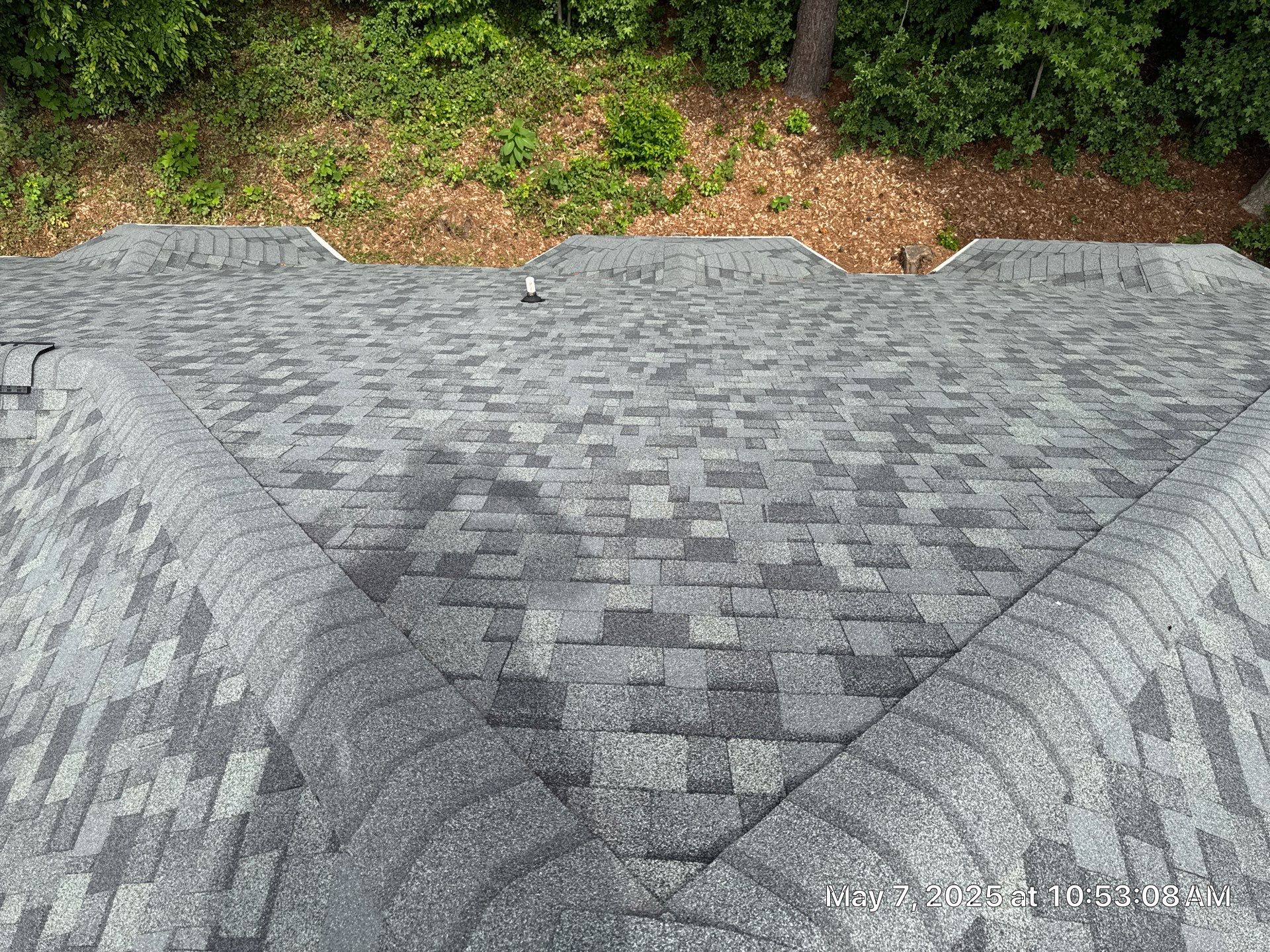 Residential Roof Replacement with Owens Corning Duration Architectural Shingles and 5 Velux Skylights in Charlotte, North Carolina by Merritt Roofing LLC