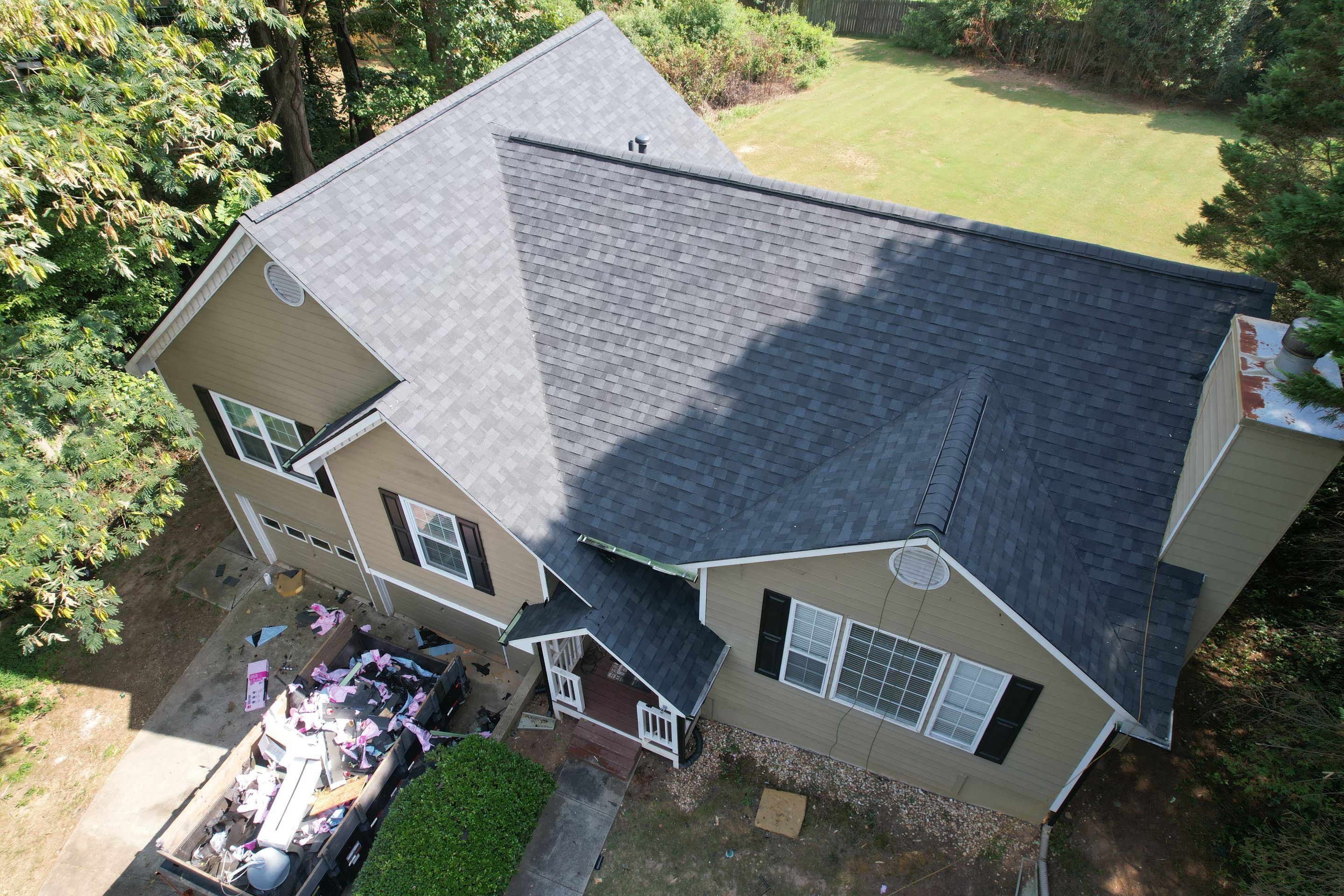 Residential Roof Replacement using Owens Corning Onyx Black by Inspector Roofing and Restoration
