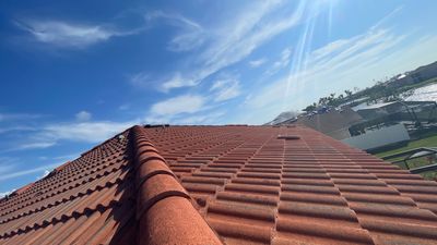 Residential Roofing Repair using Concrete Tile