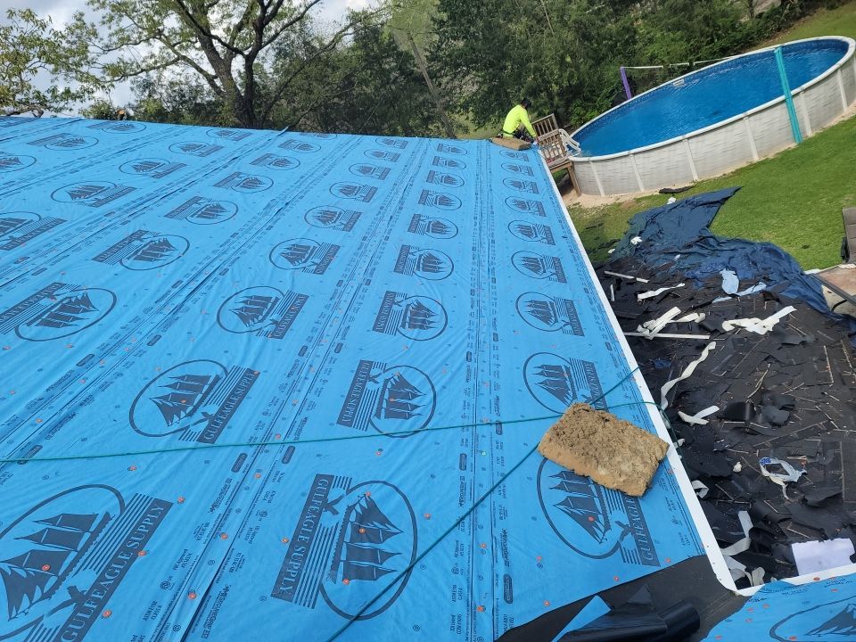 Residential Roofing Installation using Roof Replacement by American Roofing & Construction LLC