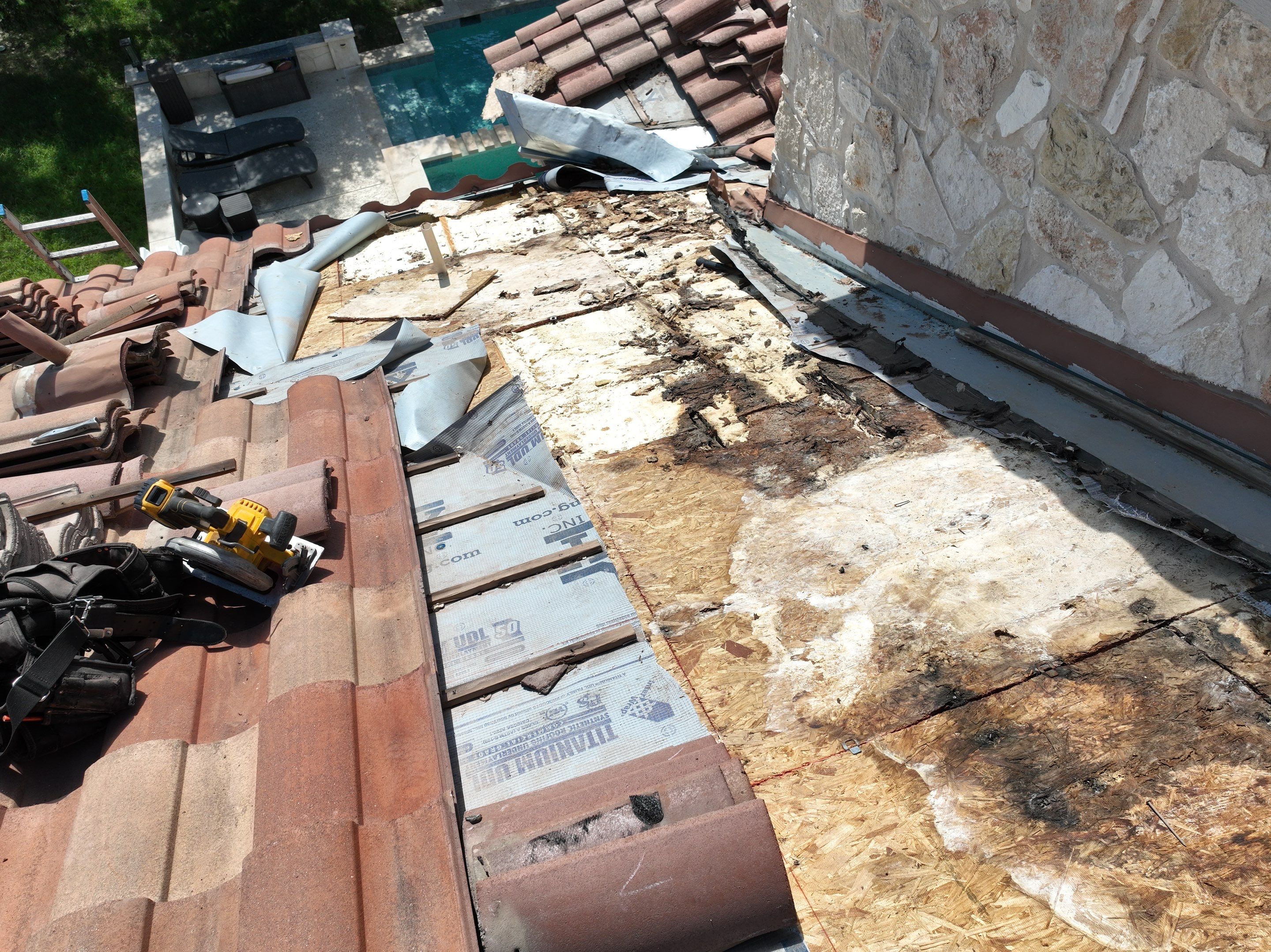 Tile Roof Repair  using Concrete S Tile by Premier Roofing and Contracting
