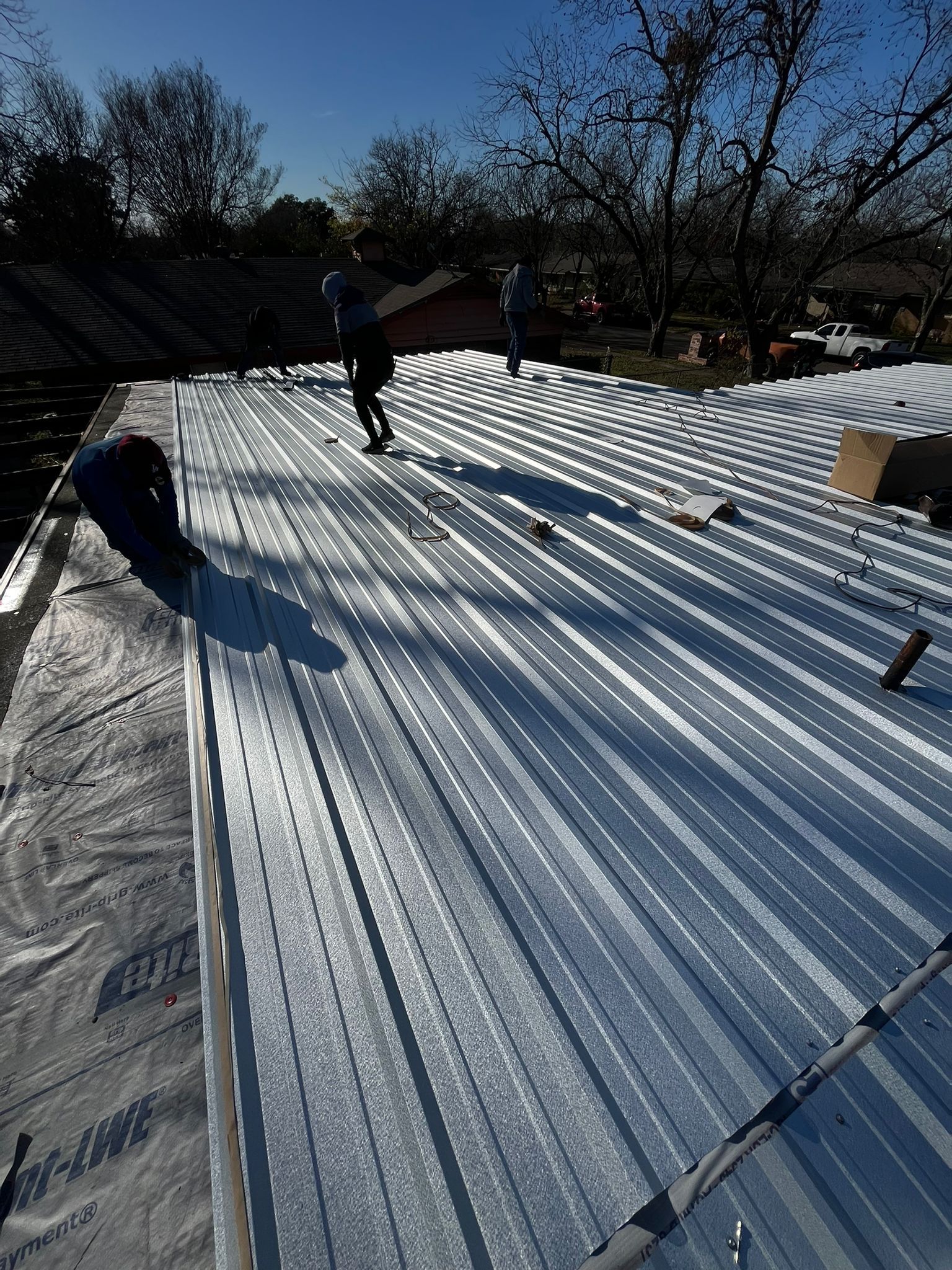Cleburne, Tx - Metal Roof Install 24 Gauge R Panel by DT Roofing - Seth Wells