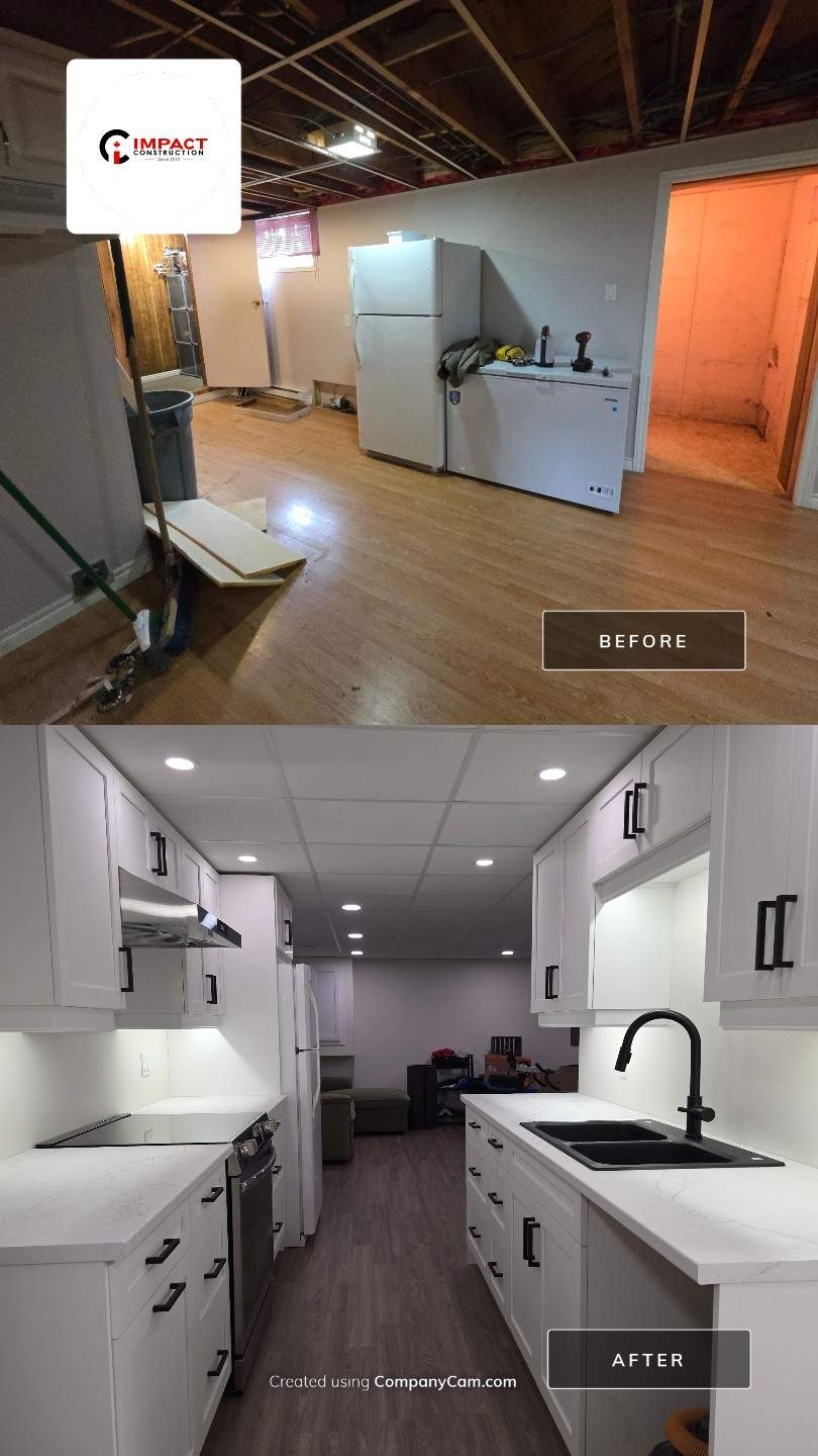 Basement Reno by Impact Construction Sudbury