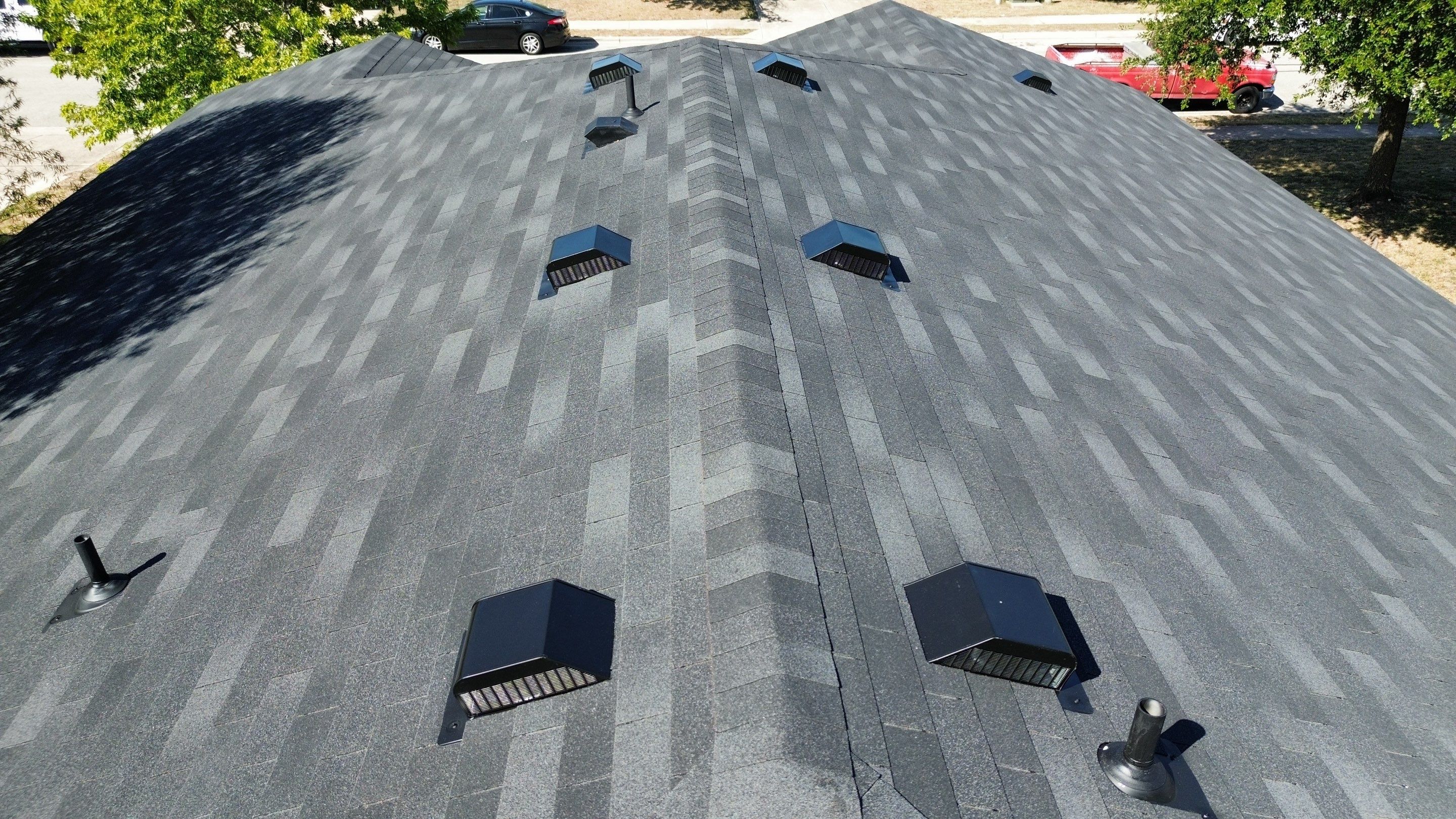 Residential Roof Installation ā Supreme Onyx Black | Leander, TX by Kstylez Roofing & Construction