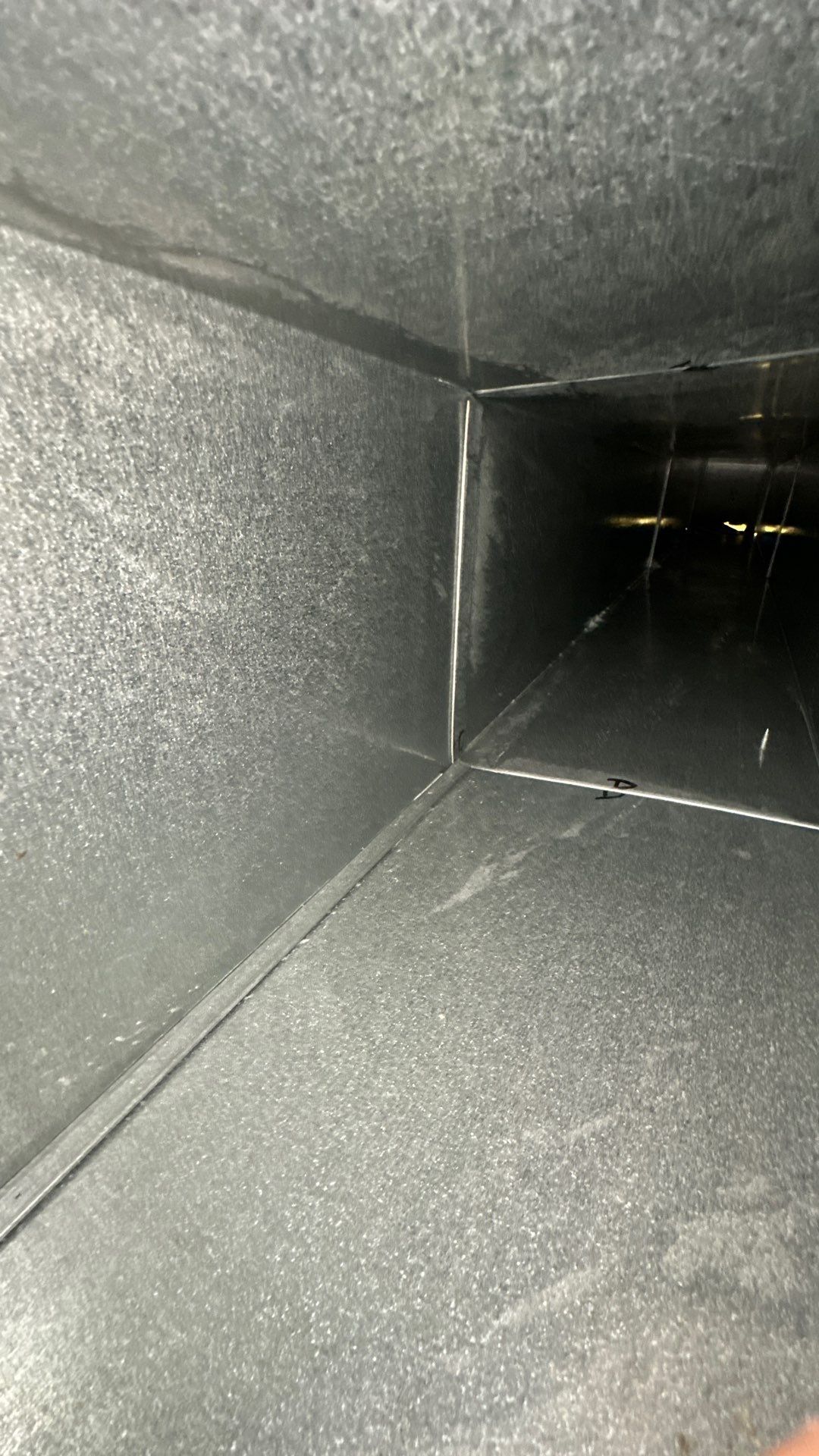 Air Duct Cleaning and Suspect Growth Removal Before and After Video/Photos Removal of mechanical component. by All Seasons Air Duct Cleaning 