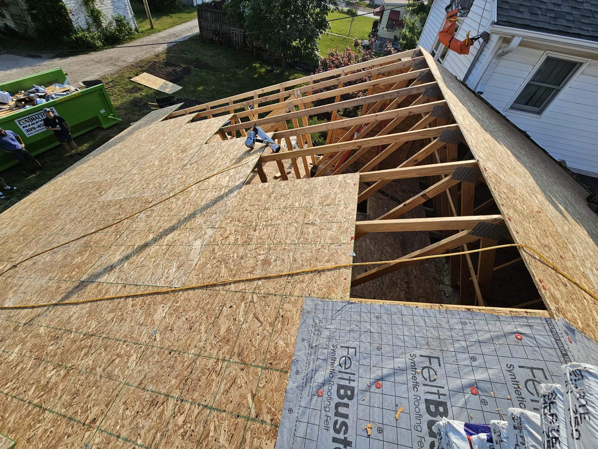 Residential Roofing Installation using GAF Timberline HDZ Shingles by Zephyr Roofing