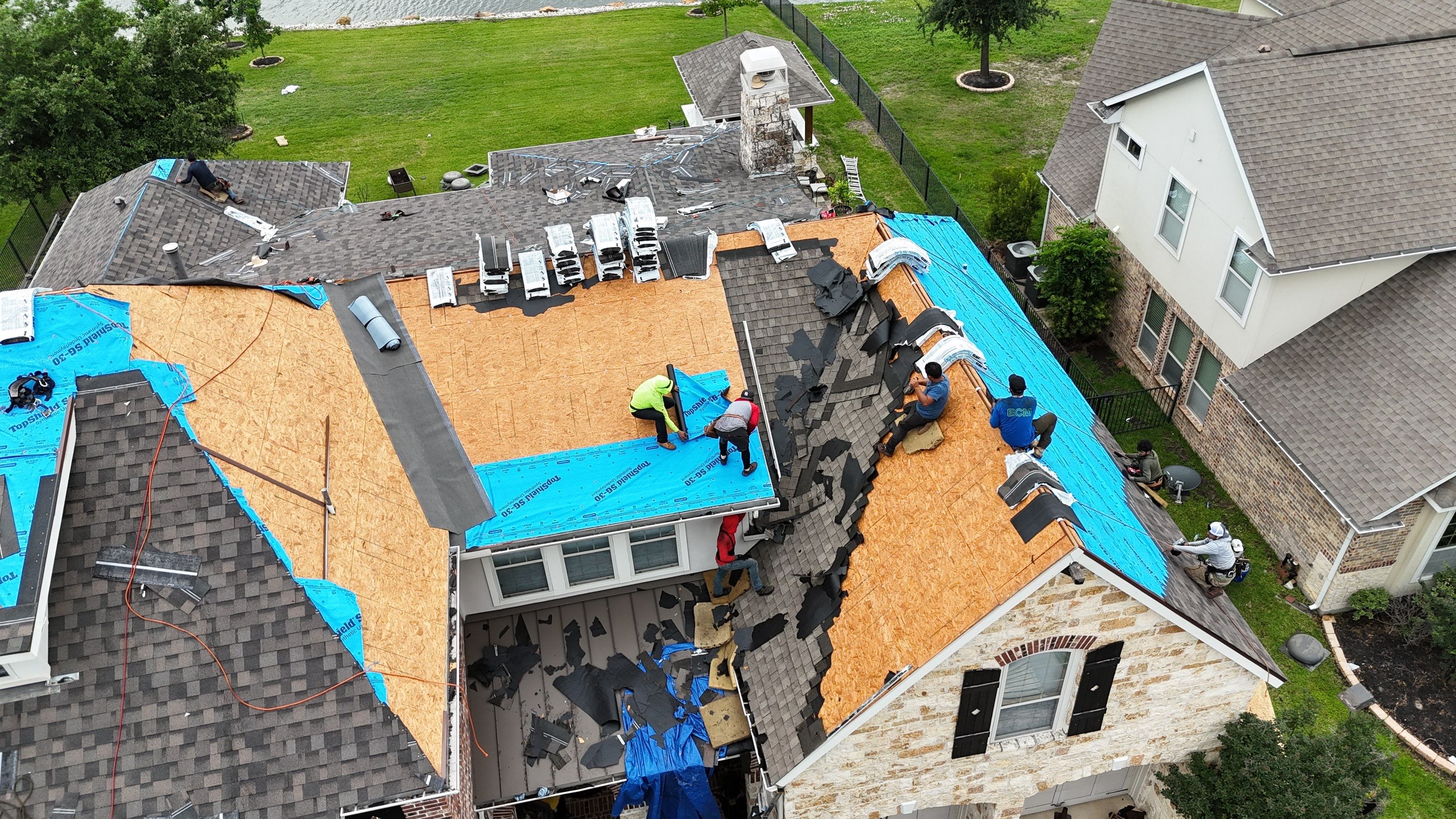 Residential Roofing Installation using IKO Dynasty by Core Four Roofing