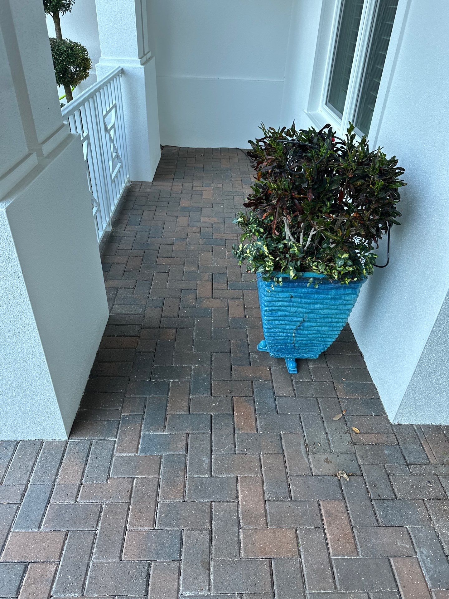 Paver Driveway Cleaning in Winding River Community, Bradenton, FL by Sunshine AquaWash