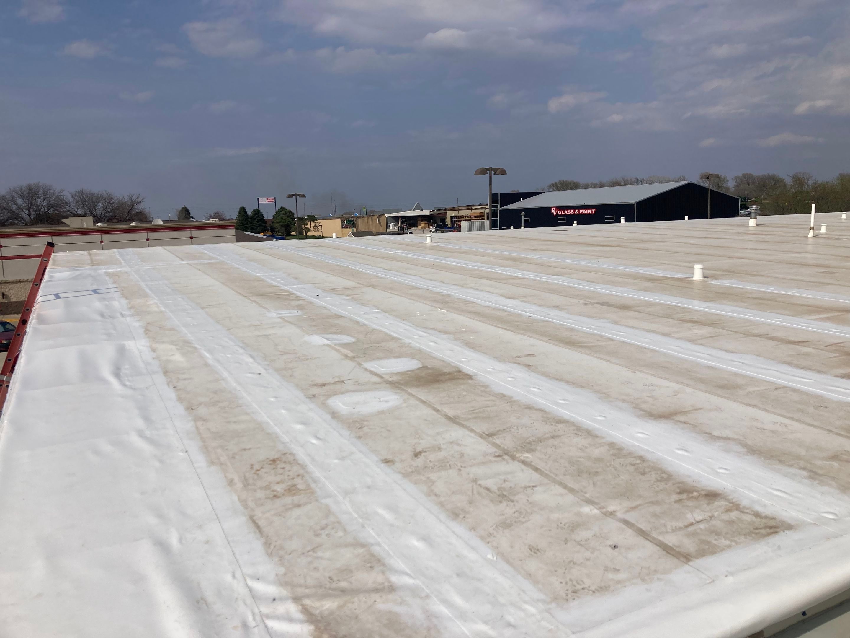 Commercial Roofing Repair using DURO LAST by Grell Roofing, LLC