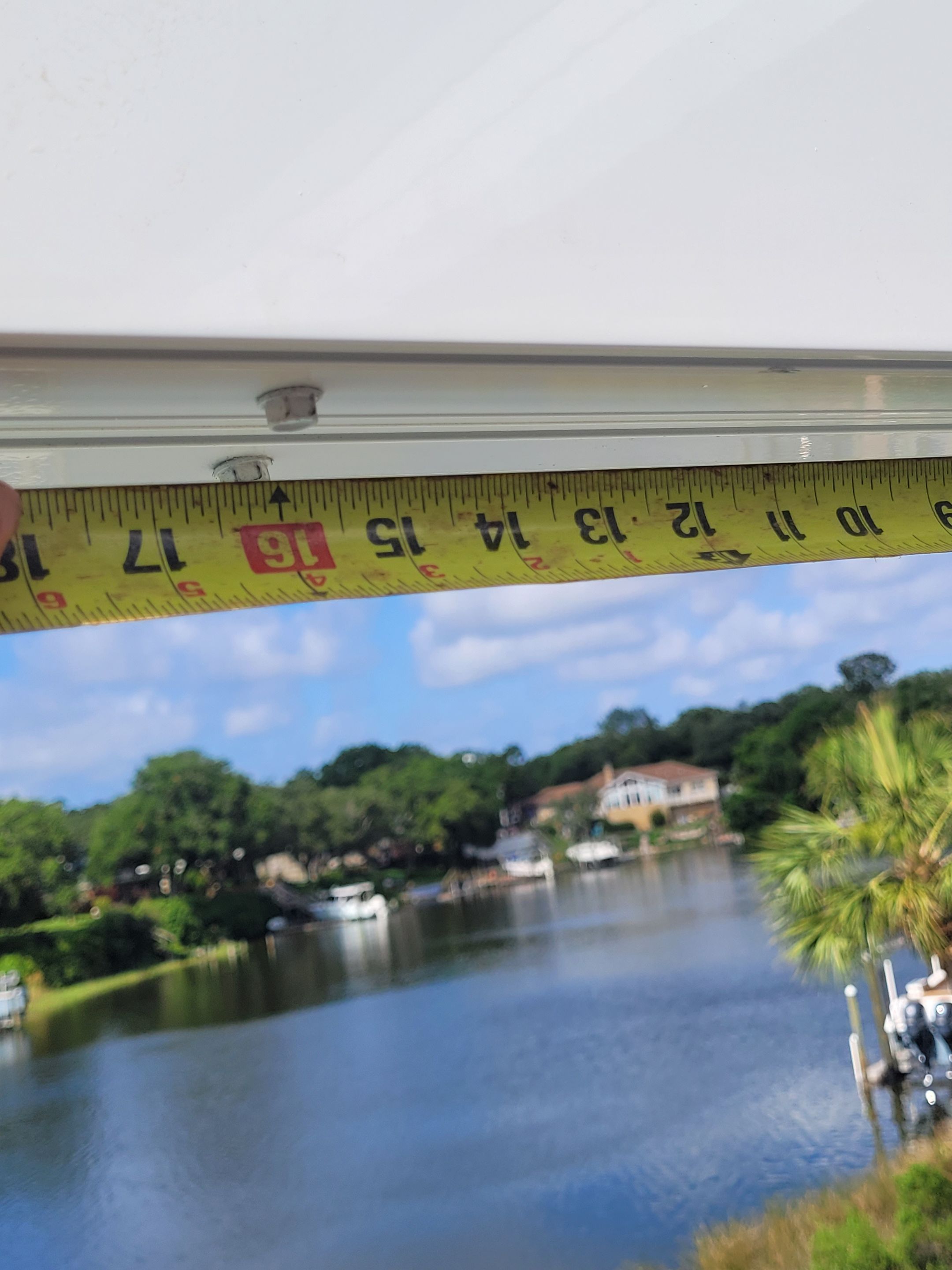 Poolside Colorbeam Patio Cover in Gulf Breeze by Titan Sunrooms