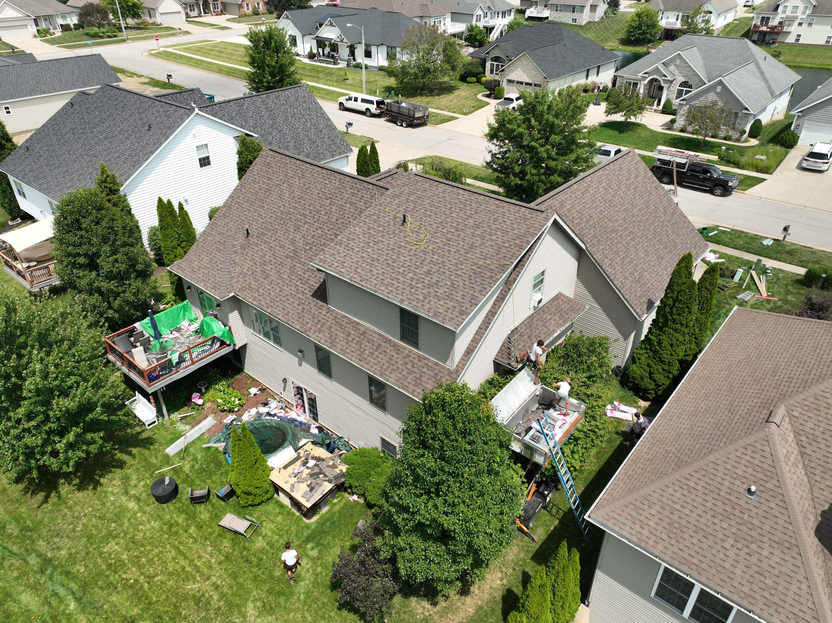 Changing the game with this Roof — Seven Aerial Views of Cornerstone Quality by Cornerstone Roofing And Siding