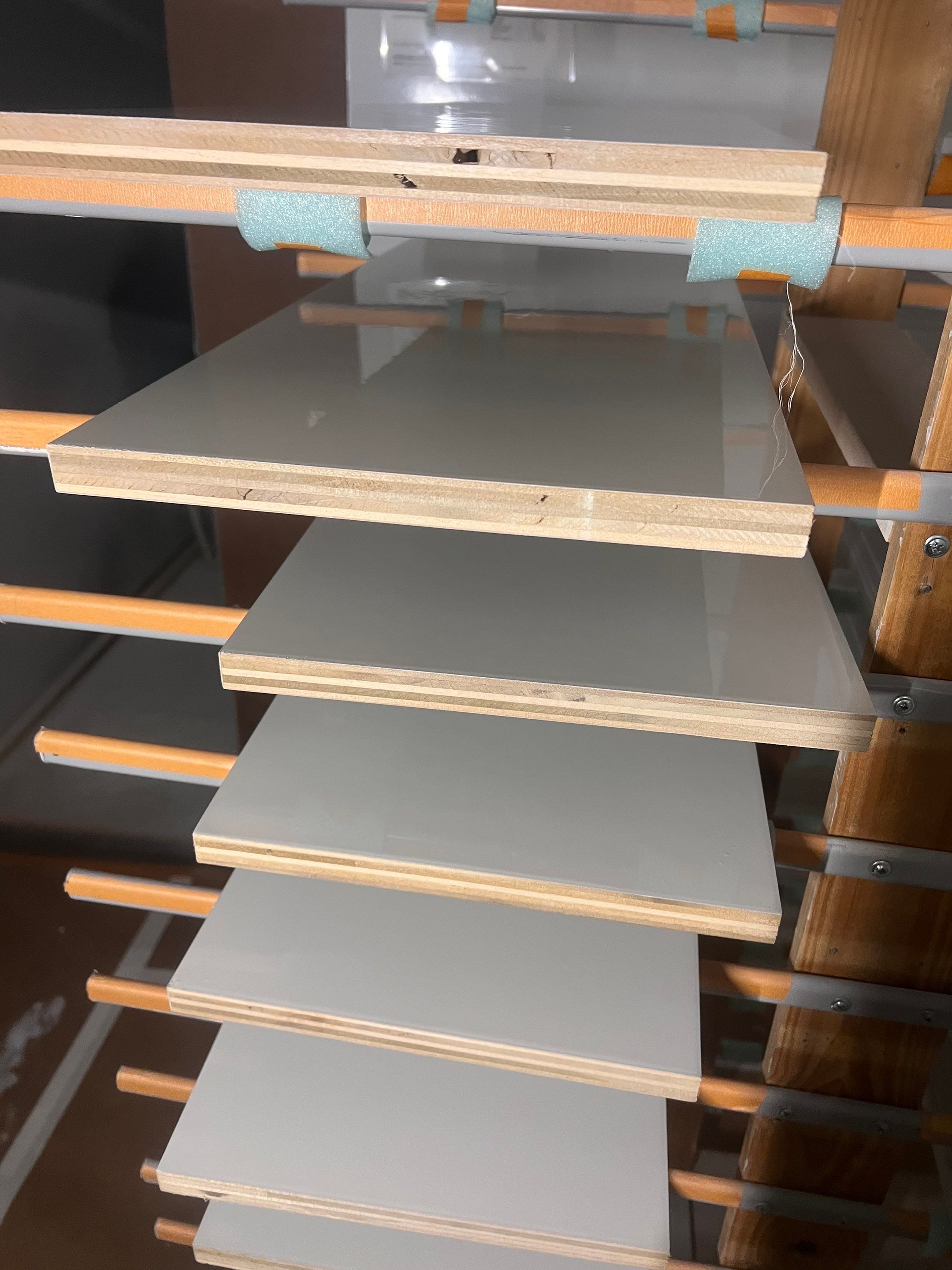 Kitchen Cabinet Painting using Milesi 2k by Trendy Walls Inc.