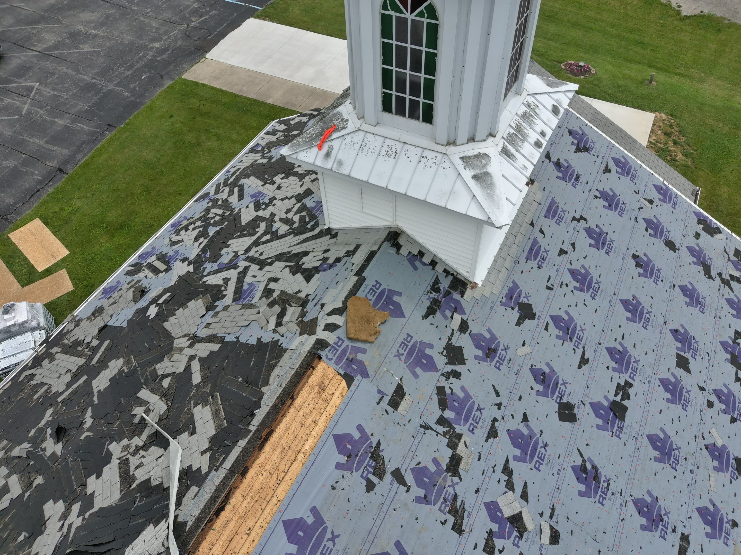 Commercial Roofing Installation using Performance Shingles by Mr. Roofer