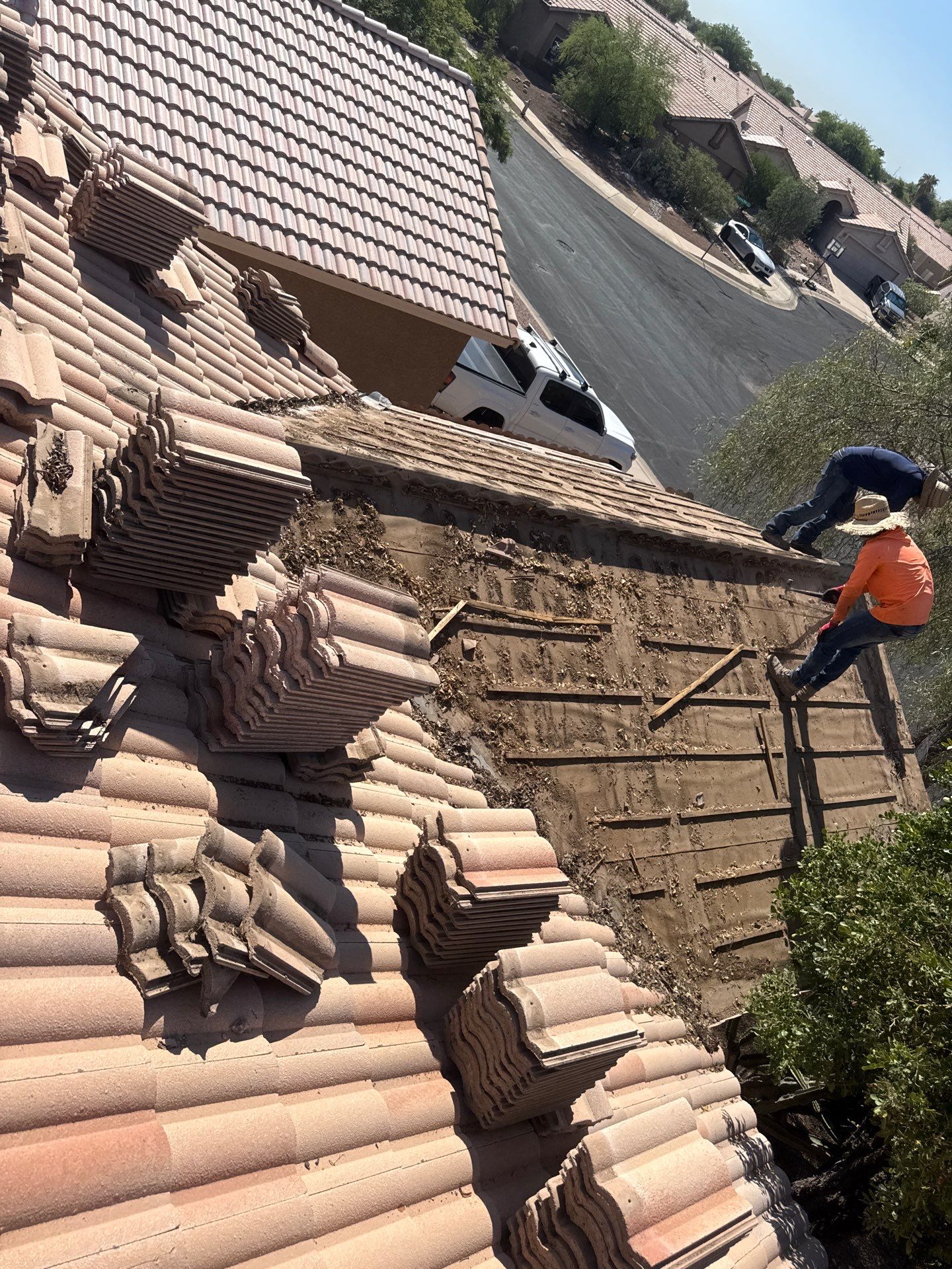 Concrete Tile Roof Repair and Underlayment Replacement in Marana by West Coast Roofing AZ