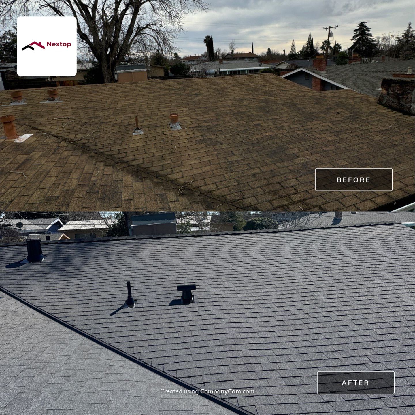 Residential Reroof using Pabco by Nextop Roofing