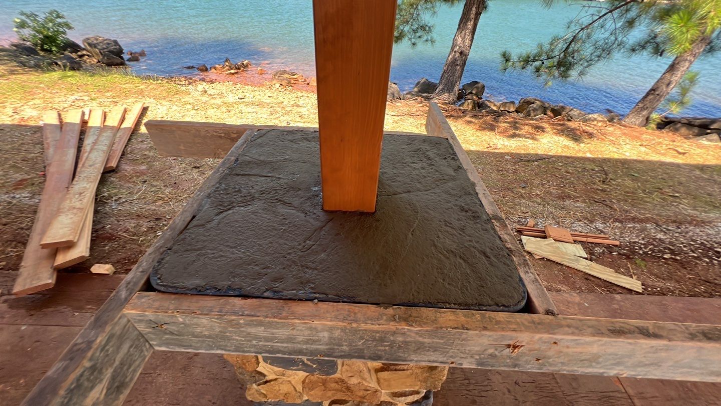 Stamped Concrete Pavilion Slab by Xtreme Concrete Services