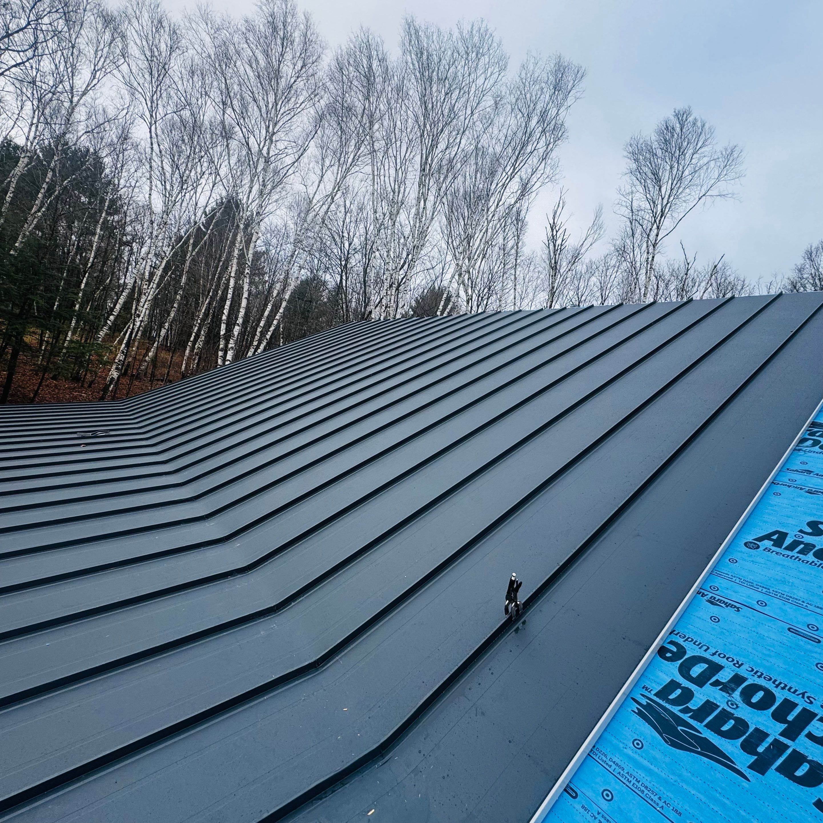 New Home Construction using 16" Standing Seam Panels by Jay Carter Roofing & Sheet Metal
