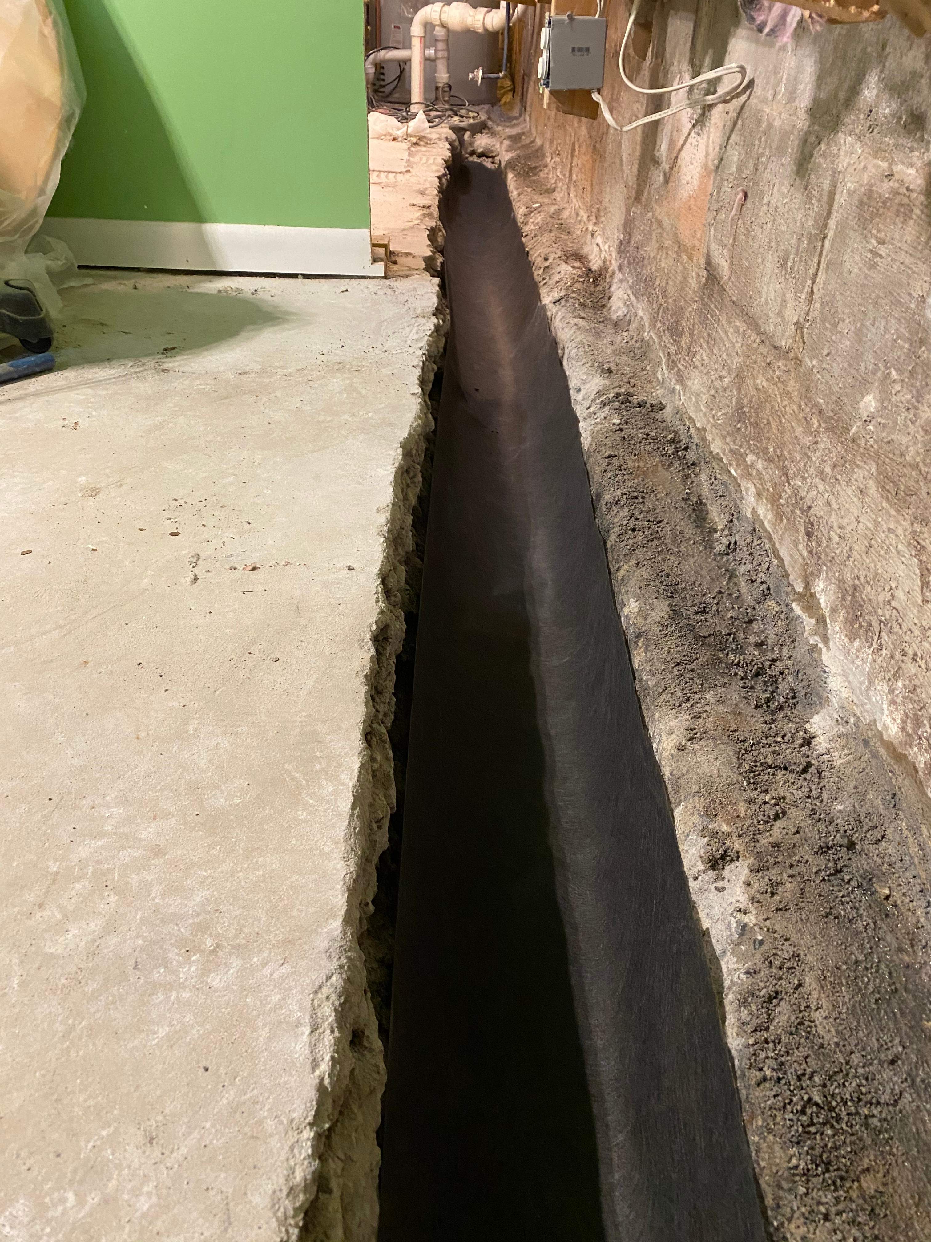 Interior French Drain Job in West Orange, NJ by Pure Service Pro, LLC 