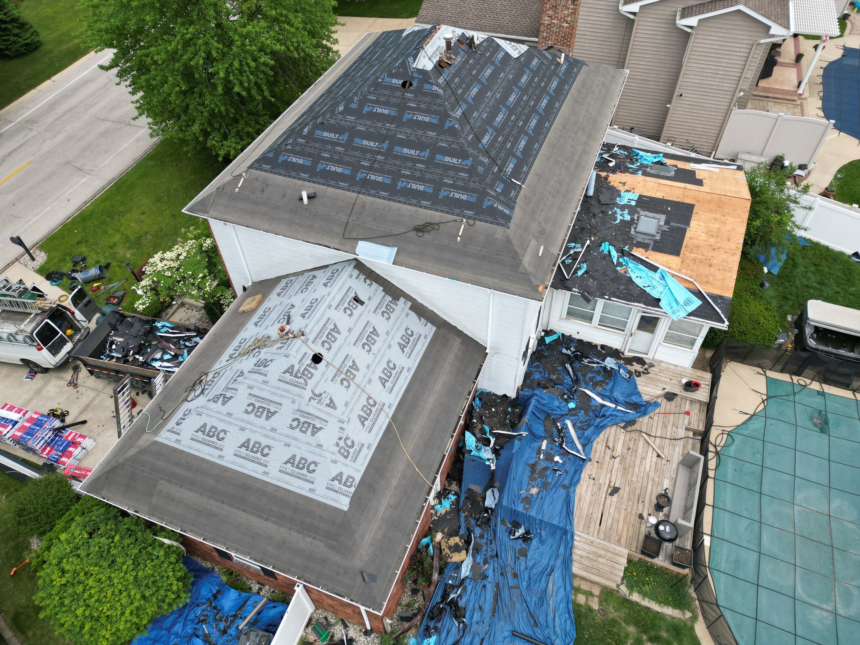 Roof replacement by Optimal Home Improvement 
