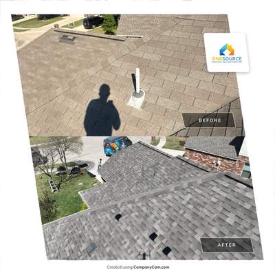 Residential Roofing Installation using Malarkey Highlander Weathered Wood Plus