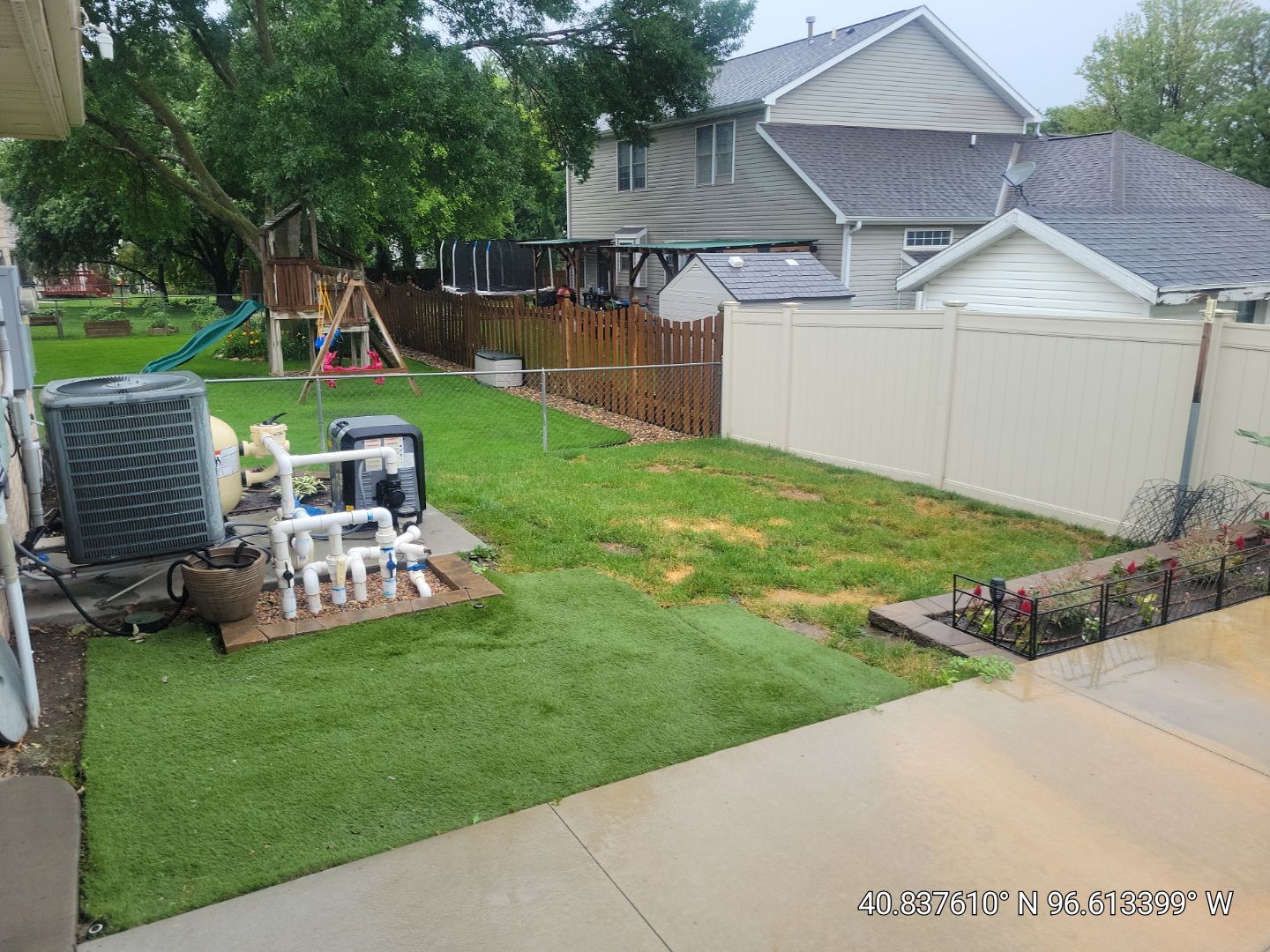 Pet Friendly Synthetic Turf Installation by New Horizon Landscapes