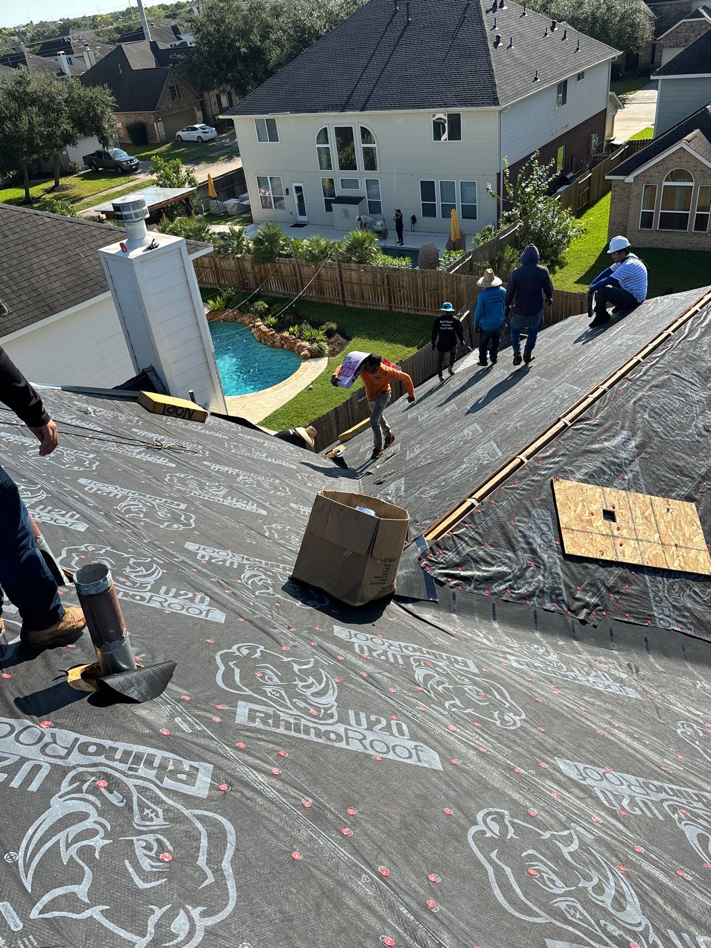 Residential Roofing Installation using Owen's Corning Duration (Lifetime) Shingles by Roof Repair Company