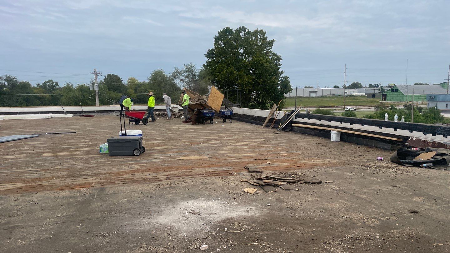 Commercial Flat Roofing Install  by Titan Commercial & Residential Roofing 